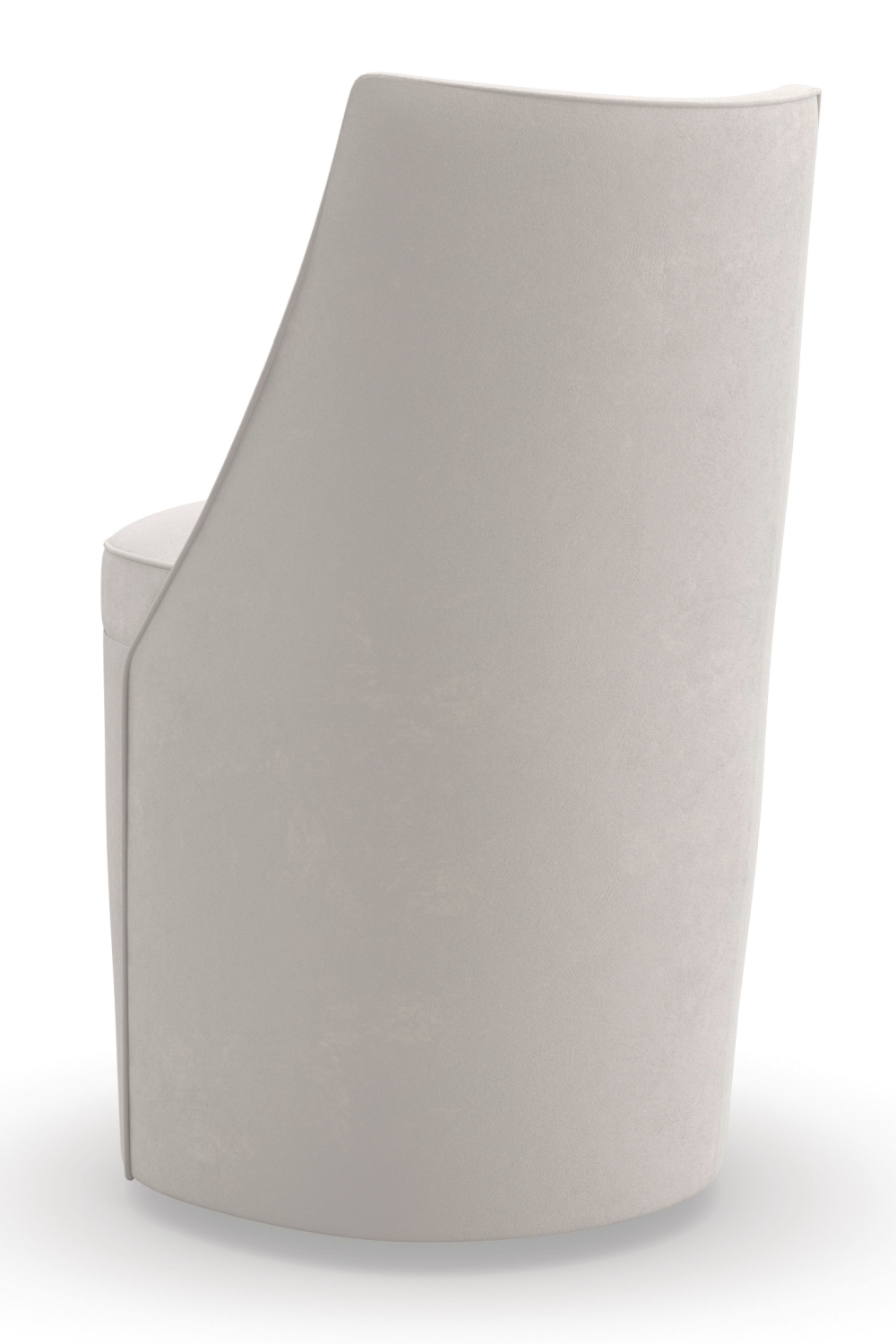 Microfiber Modern Dining Chair | Caracole Barrel Roll | Caracole.eu.com