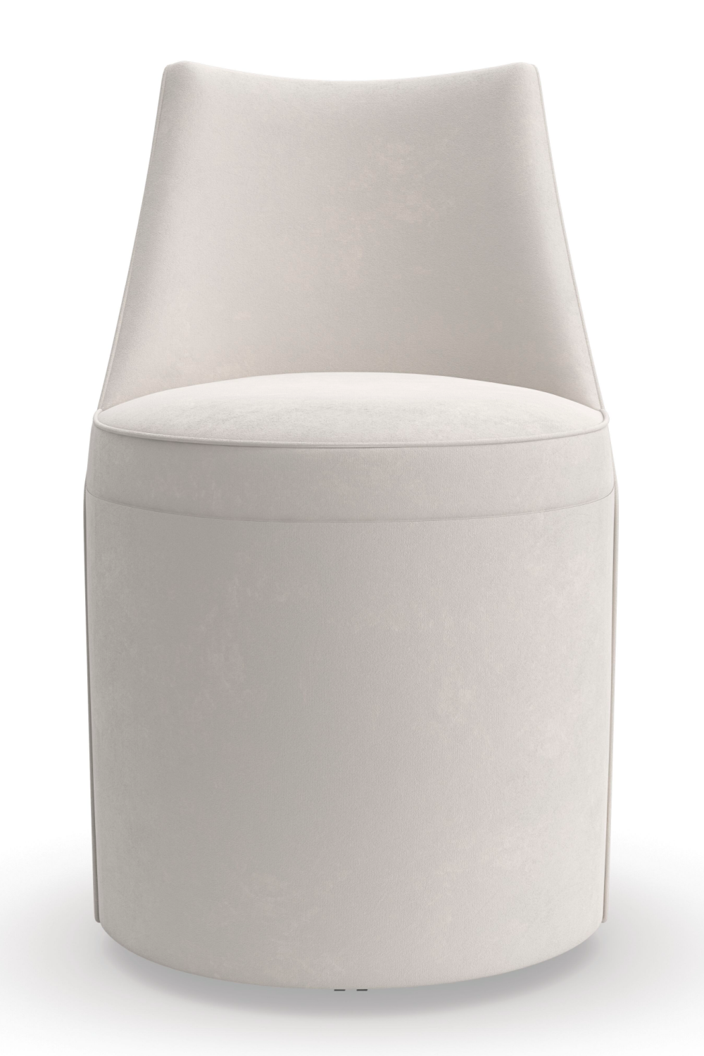 Microfiber Modern Dining Chair | Caracole Barrel Roll | Caracole.eu.com