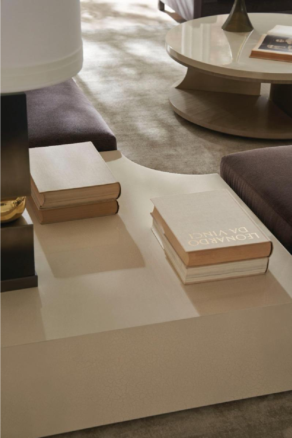 Round Swivel Cocktail Table | Caracole Braces | Caracole.eu.com