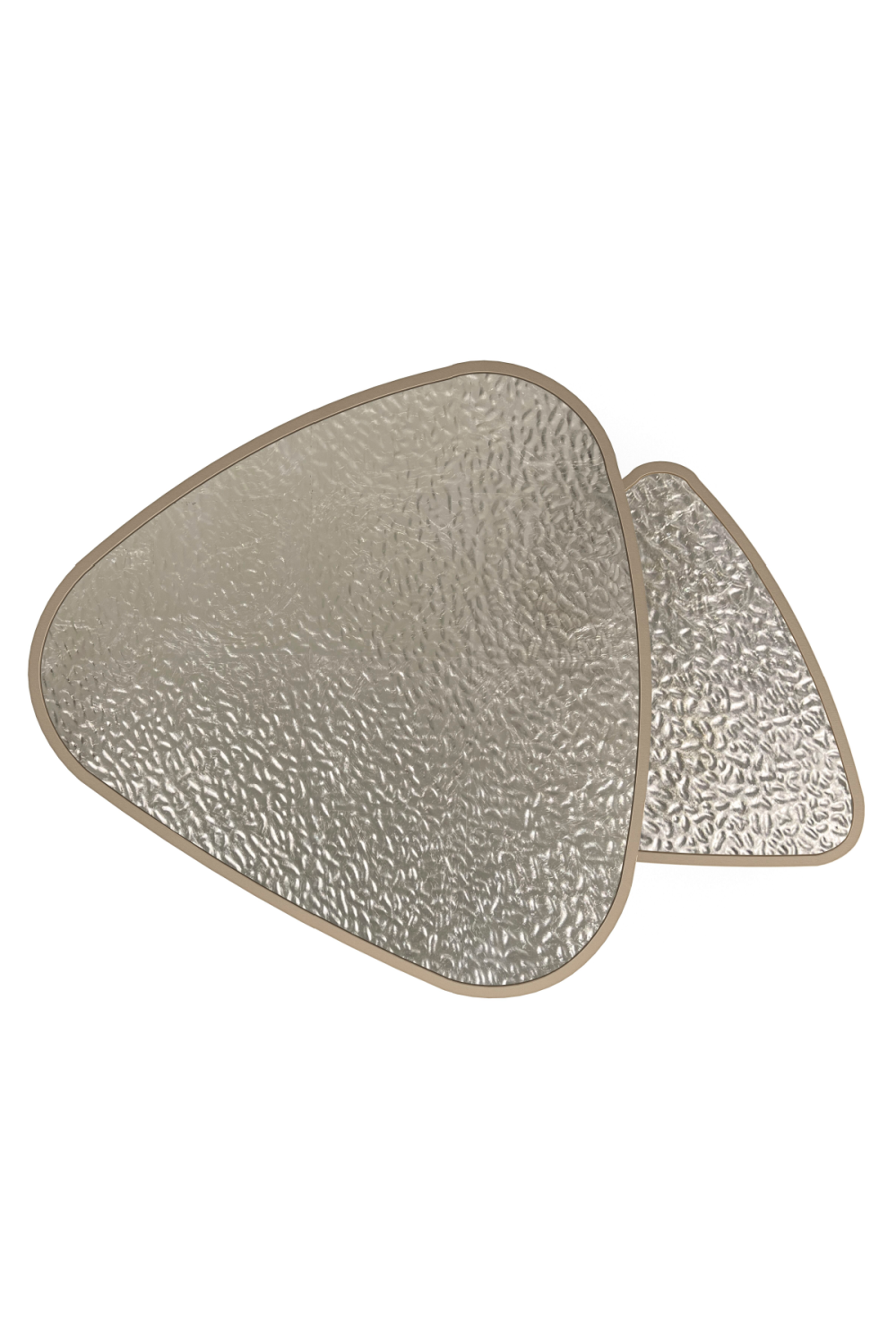 Brushed Gold Nested Side Tables (2) | Caracole Cuff Links | Caracole.eu.com