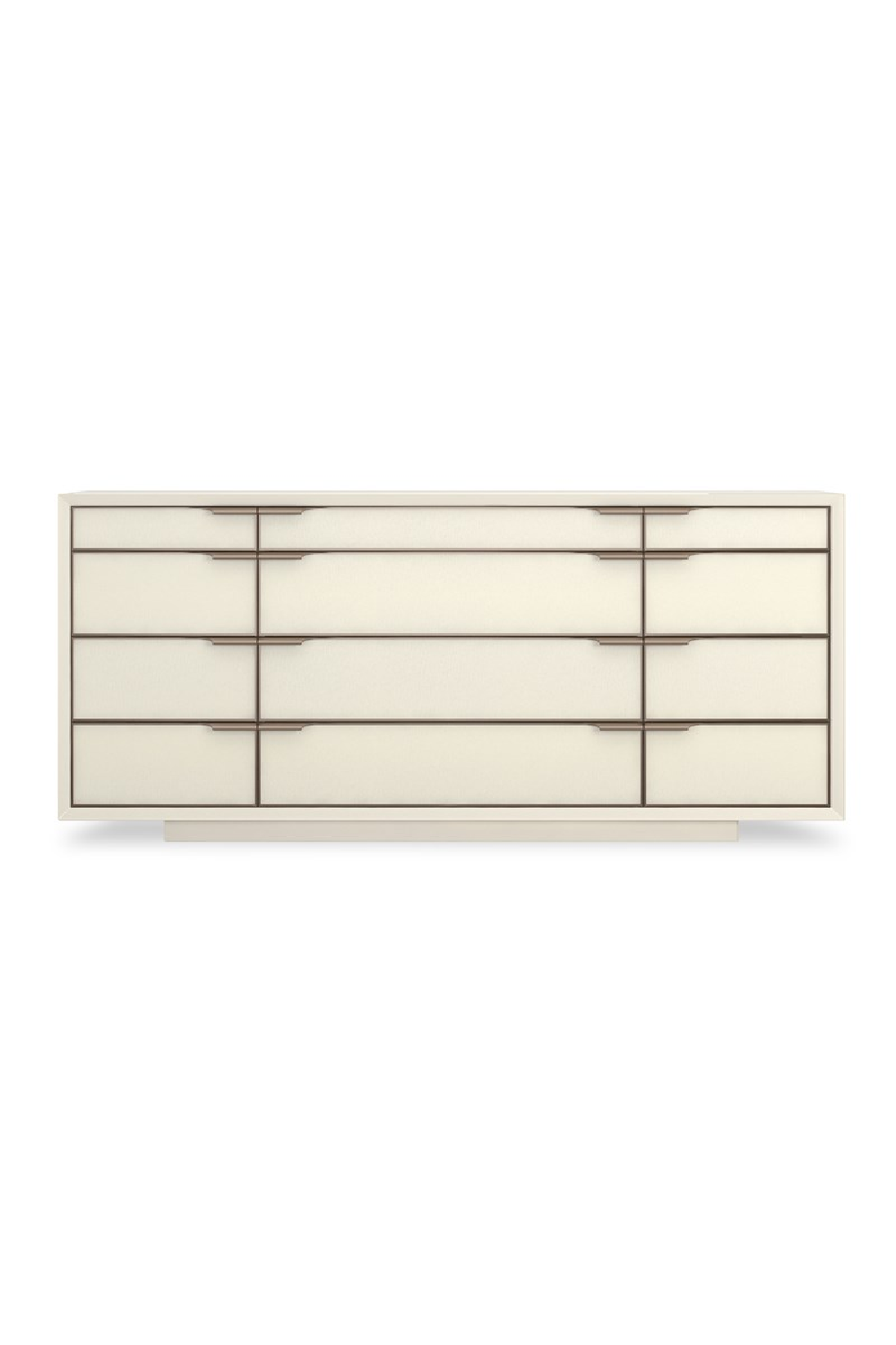 Gold Trimmed 12-Drawer Dresser | Caracole All Wrapped Up | Caracole.eu.com