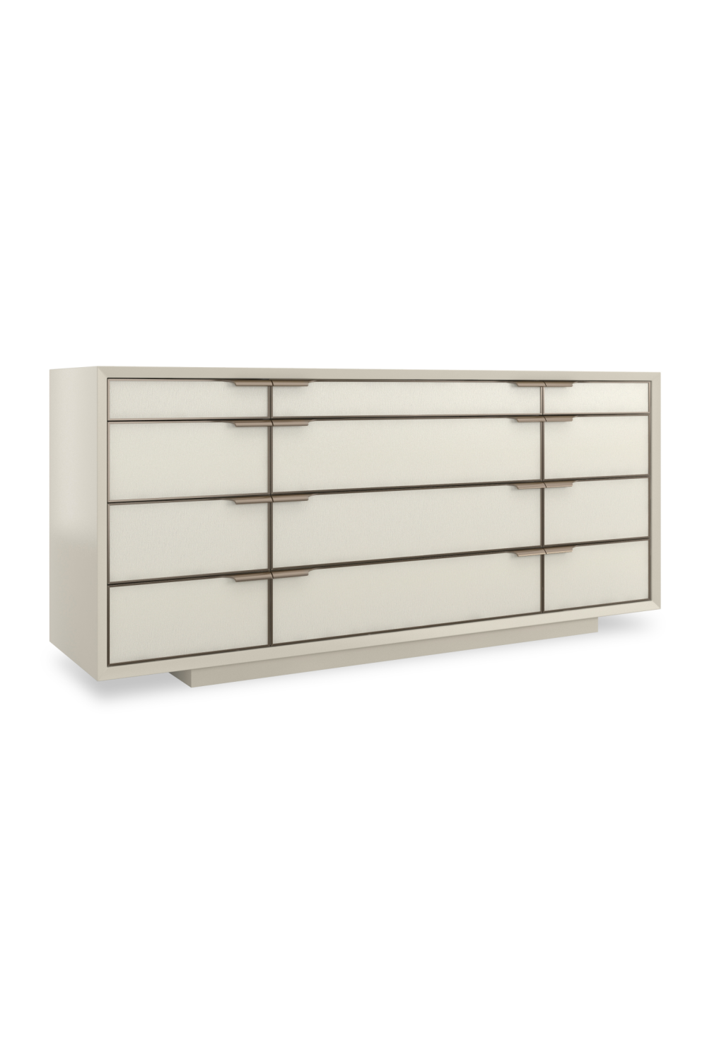 Gold Trimmed 12-Drawer Dresser | Caracole All Wrapped Up | Caracole.eu.com