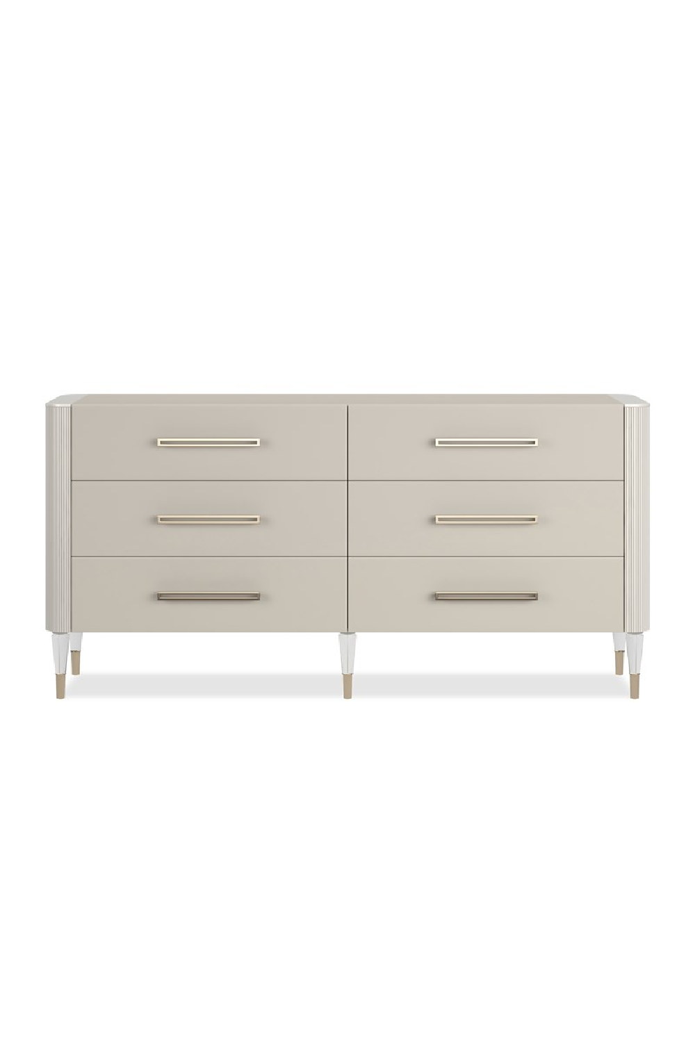 Pearlescent Vinyl 6-Drawer Dresser | Caracole Love It | Caracole.eu.com