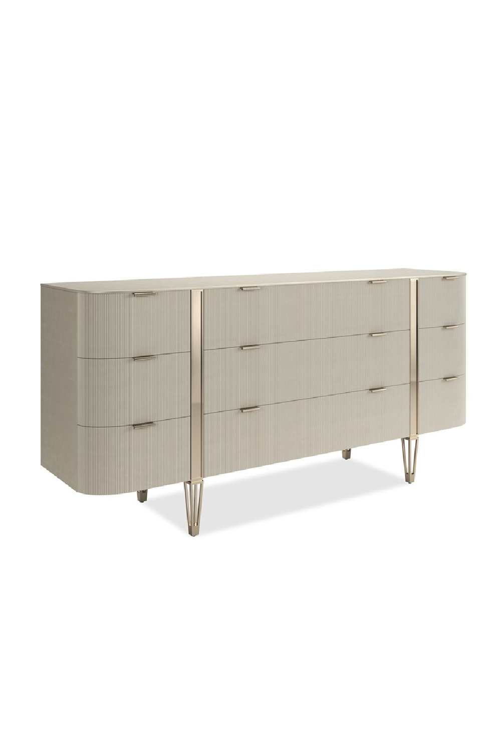 Fluted Front 9-Drawer Dresser | Caracole Love At First Sight | Caracole.eu.com