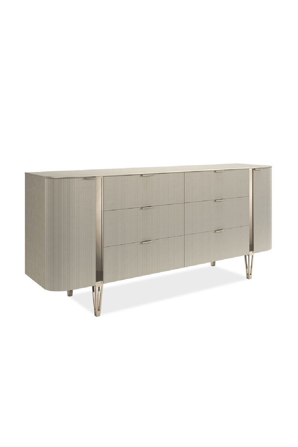 Fluted Front 6-Drawer Dresser | Caracole Love At First Sight | Caracole.eu.com
