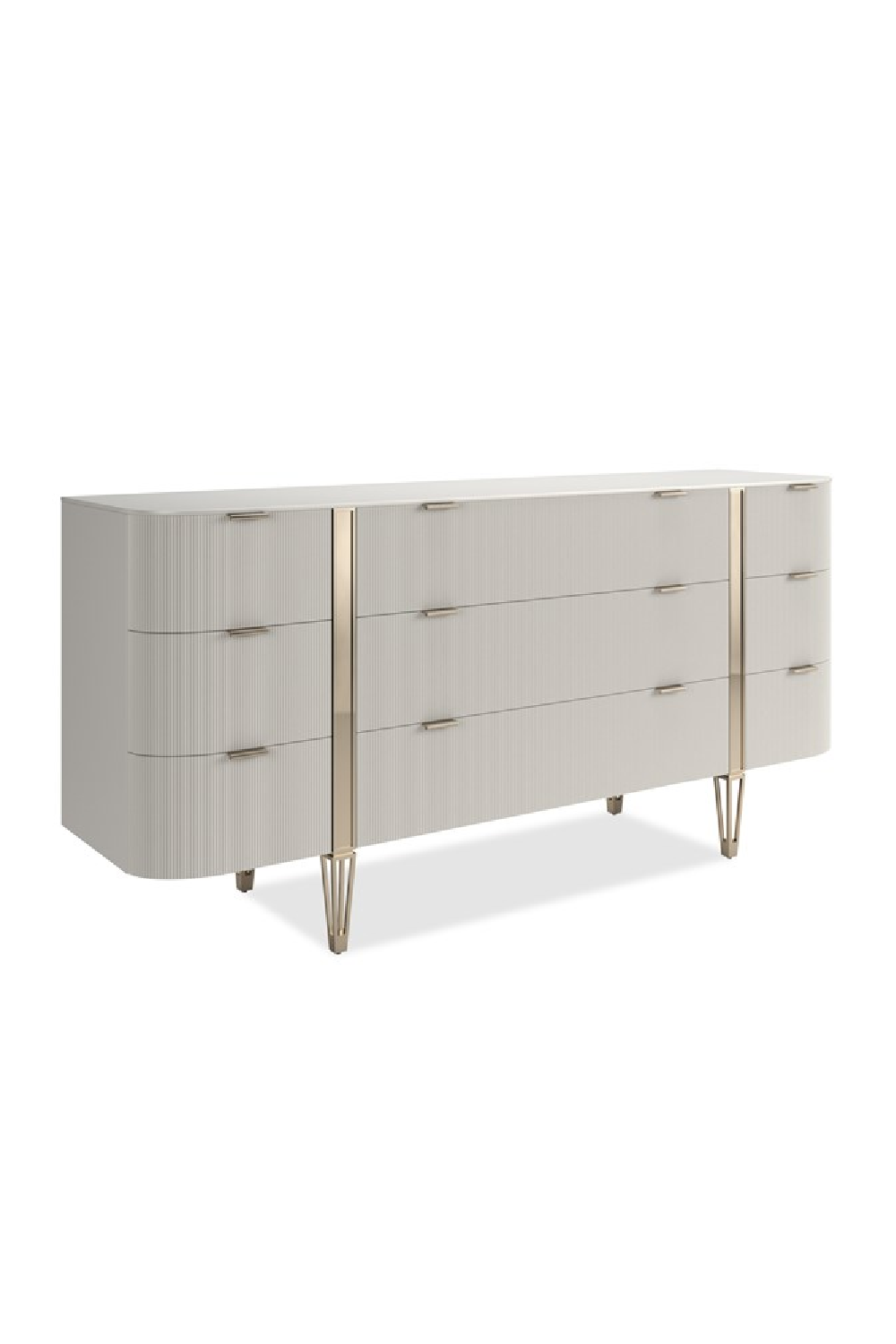 Fluted Front 9-Drawer Dresser | Caracole Love At First Sight | Caracole.eu.com