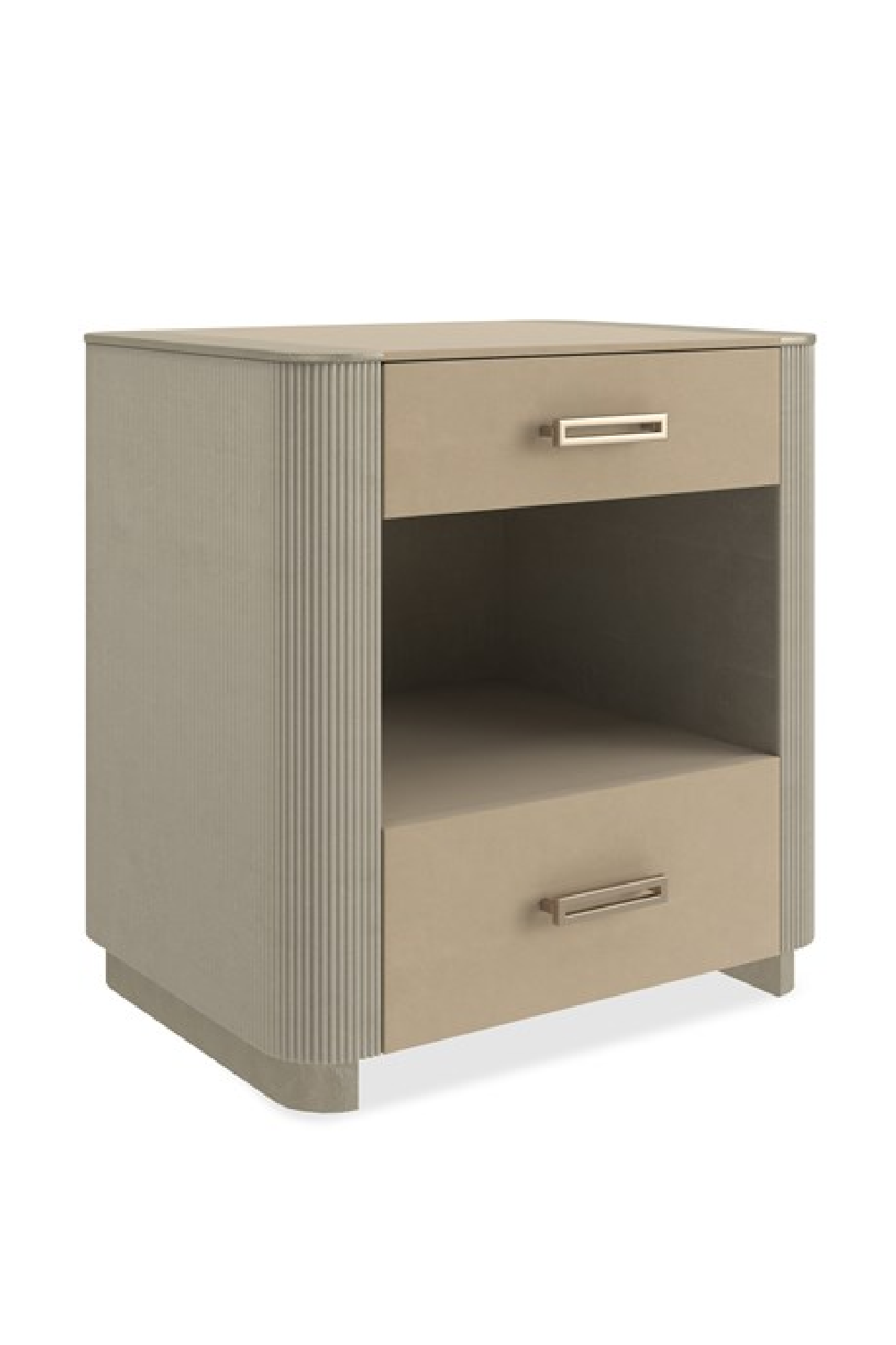 Fluted Sides 2-Drawer Nightstand S | Caracole Love-Ly! 25 | Oroa.com