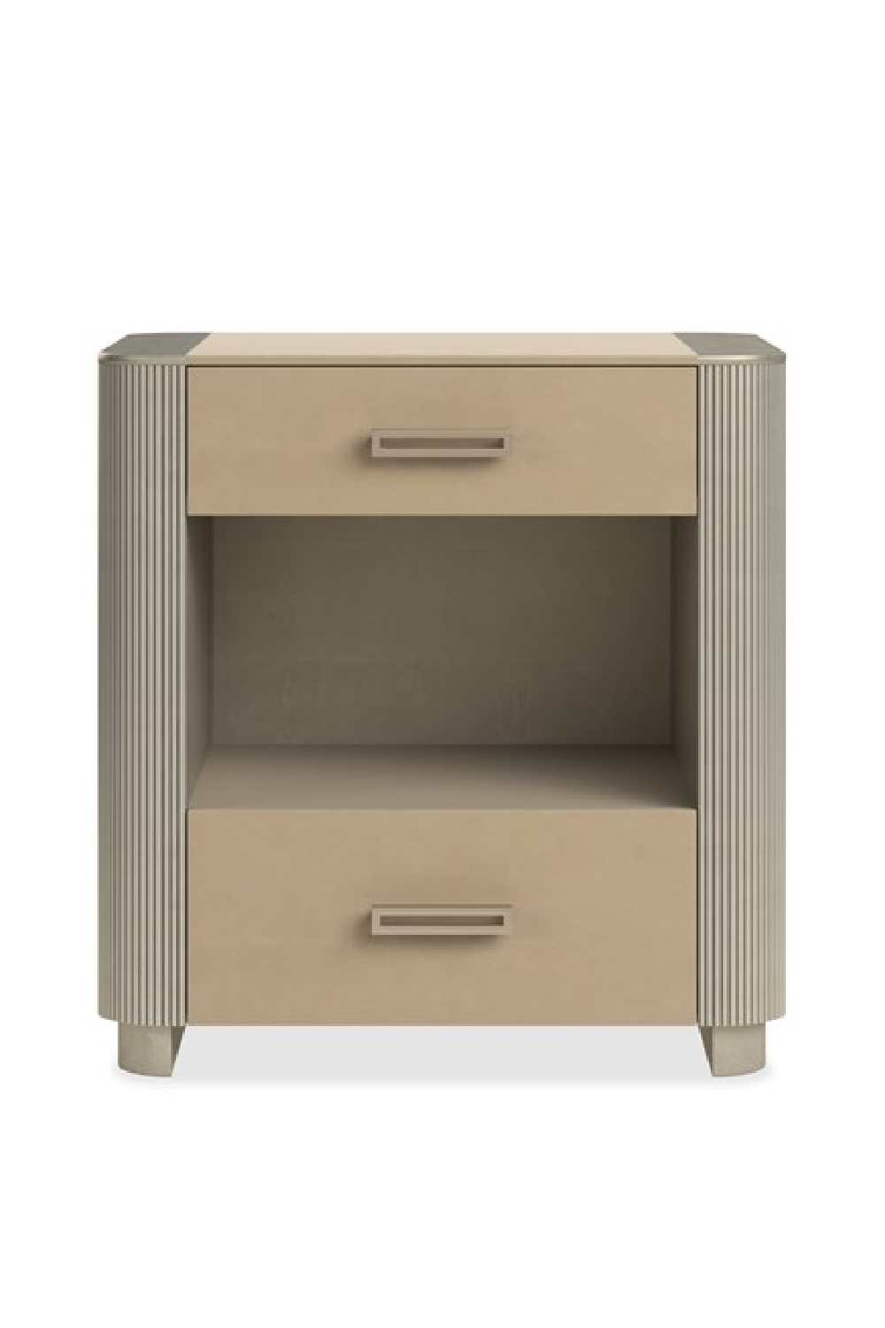Fluted Sides 2-Drawer Nightstand S | Caracole Love-Ly! 25 | Oroa.com