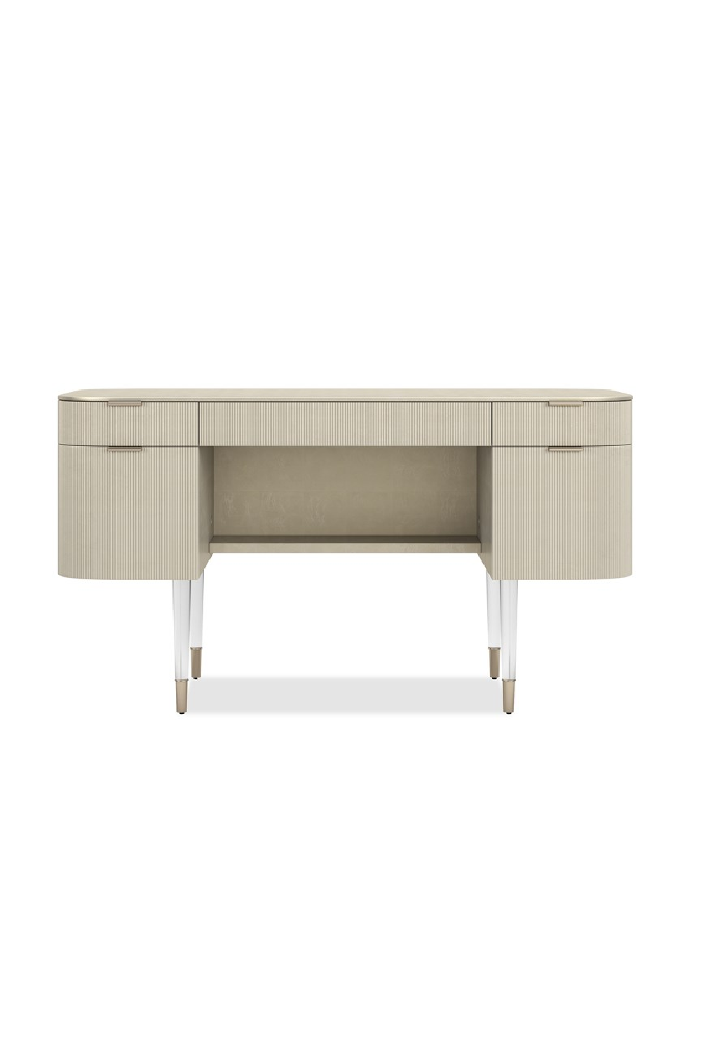 Ridged 2-Drawer Desk | Caracole Lady Love | Caracole.eu.com