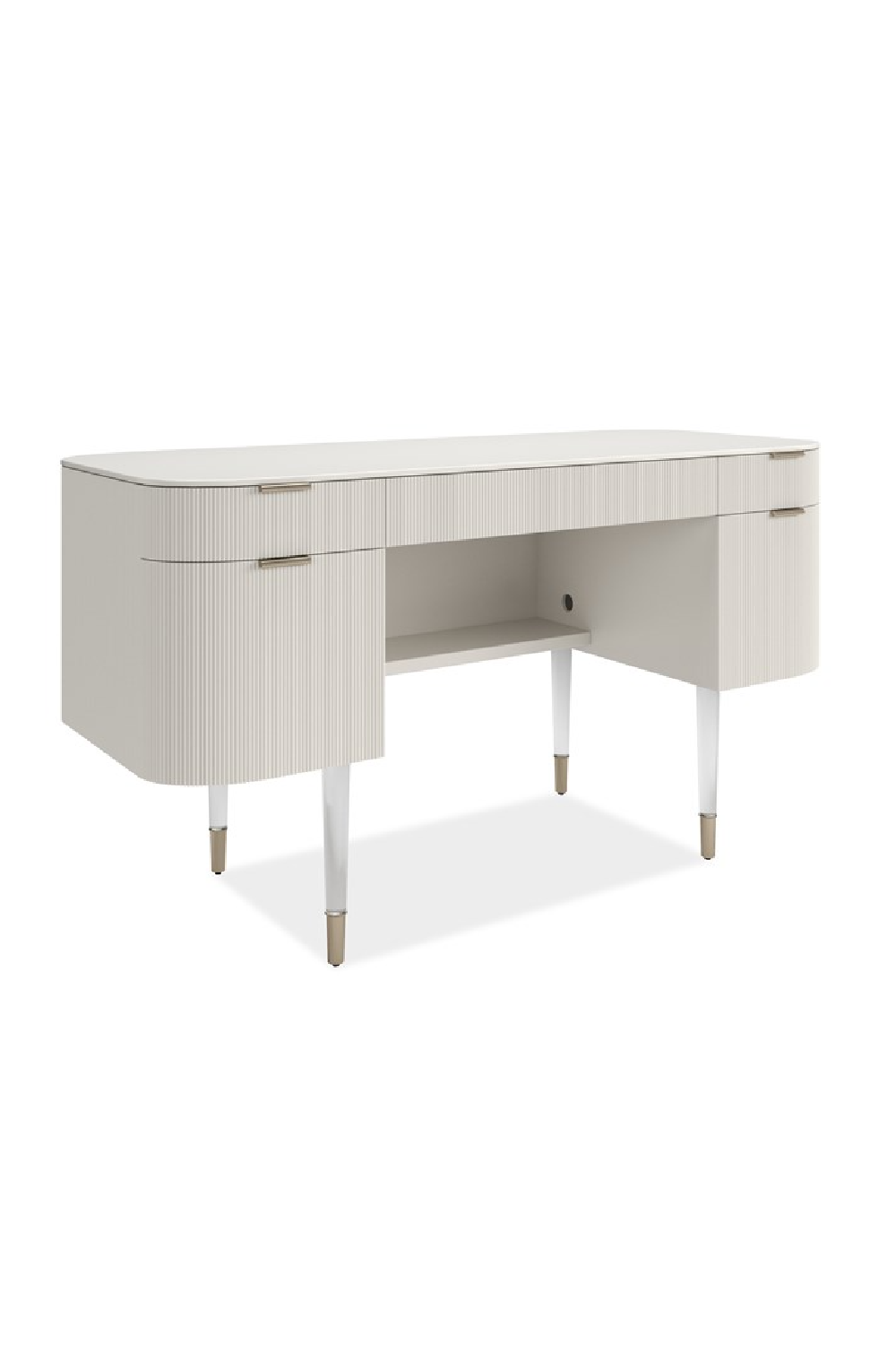 Ridged 2-Drawer Desk | Caracole Lady Love | Caracole.eu.com