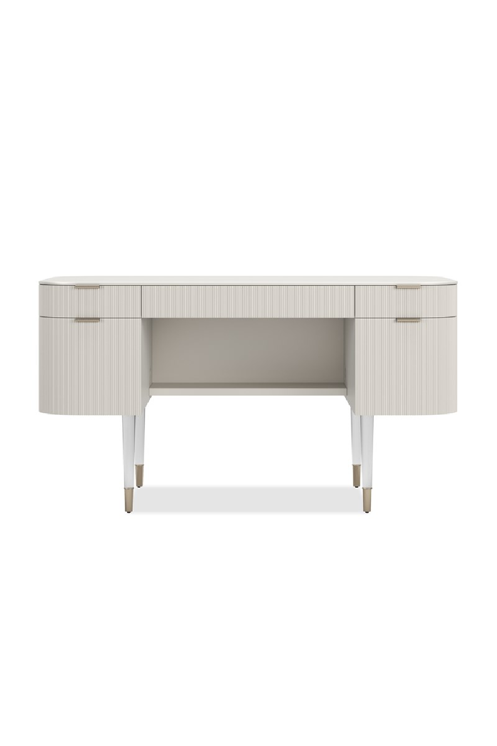 Ridged 2-Drawer Desk | Caracole Lady Love | Caracole.eu.com