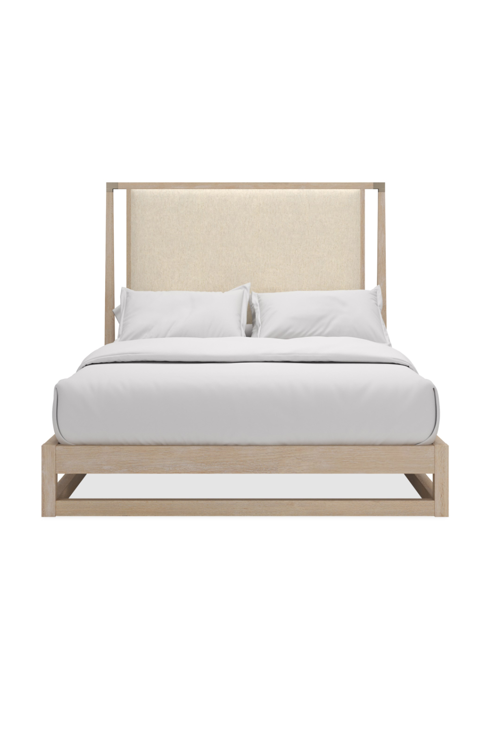 Sun-Drenched Oak Bed | Caracole Pinstripe | Caracole.eu.com