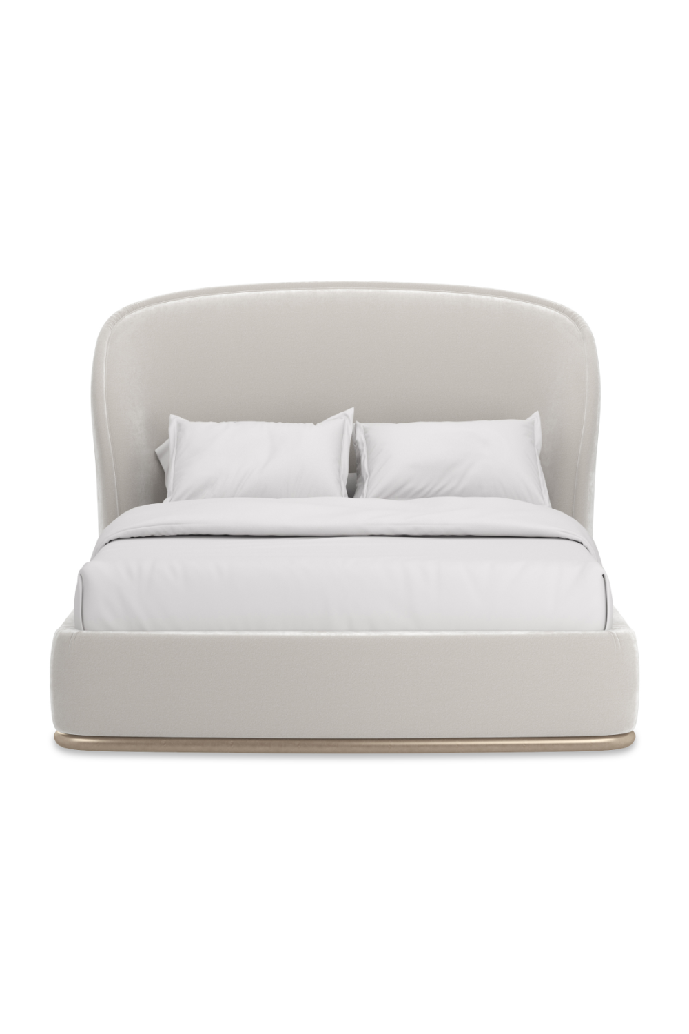 Curved Back Velvet Bed | Caracole Opal | Caracole.eu.com