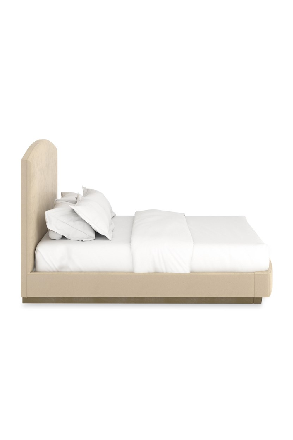 Cream Suede King Bed | Caracole Artoise | Caracole.eu.com