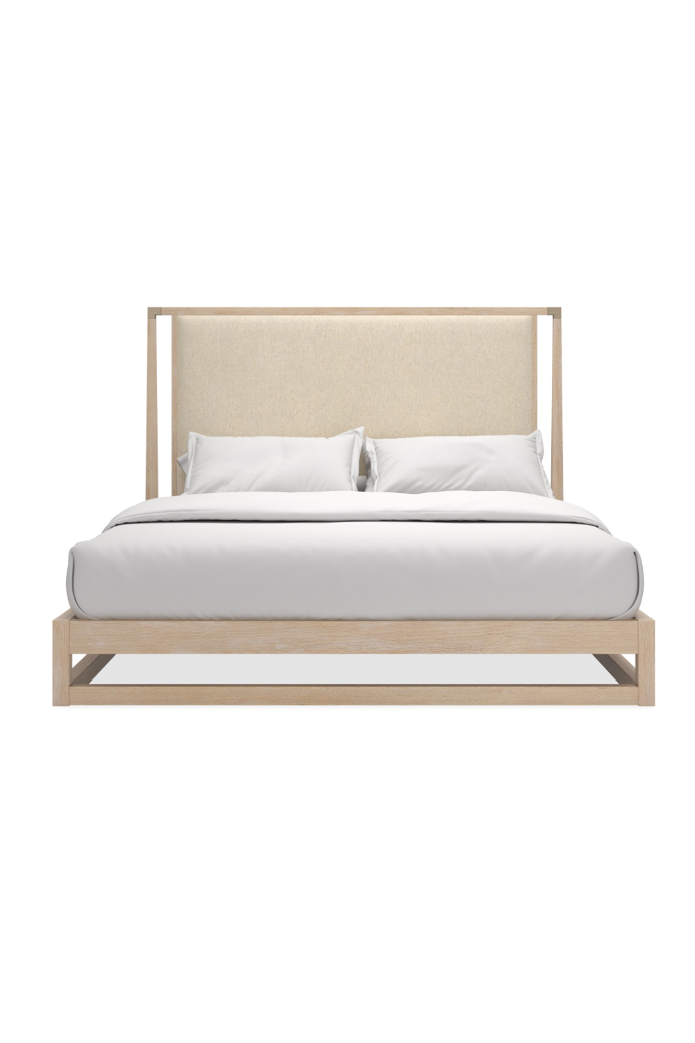 Sun-Drenched Oak Bed | Caracole Pinstripe | Caracole.eu.com