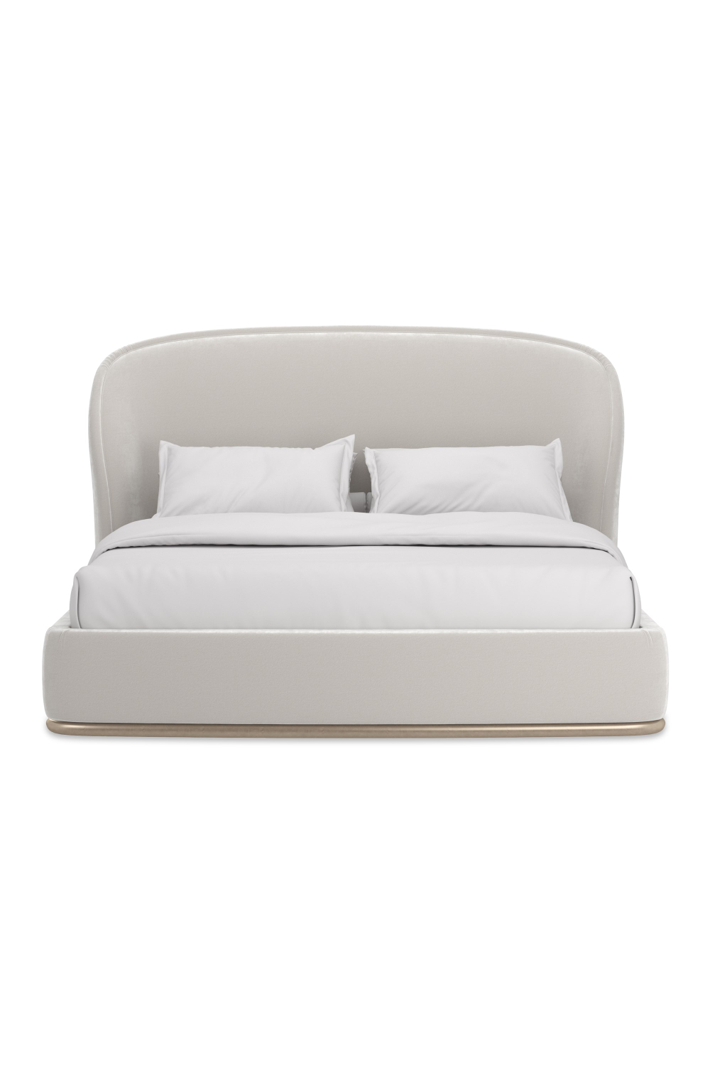 Curved Back Velvet Bed | Caracole Opal | Caracole.eu.com