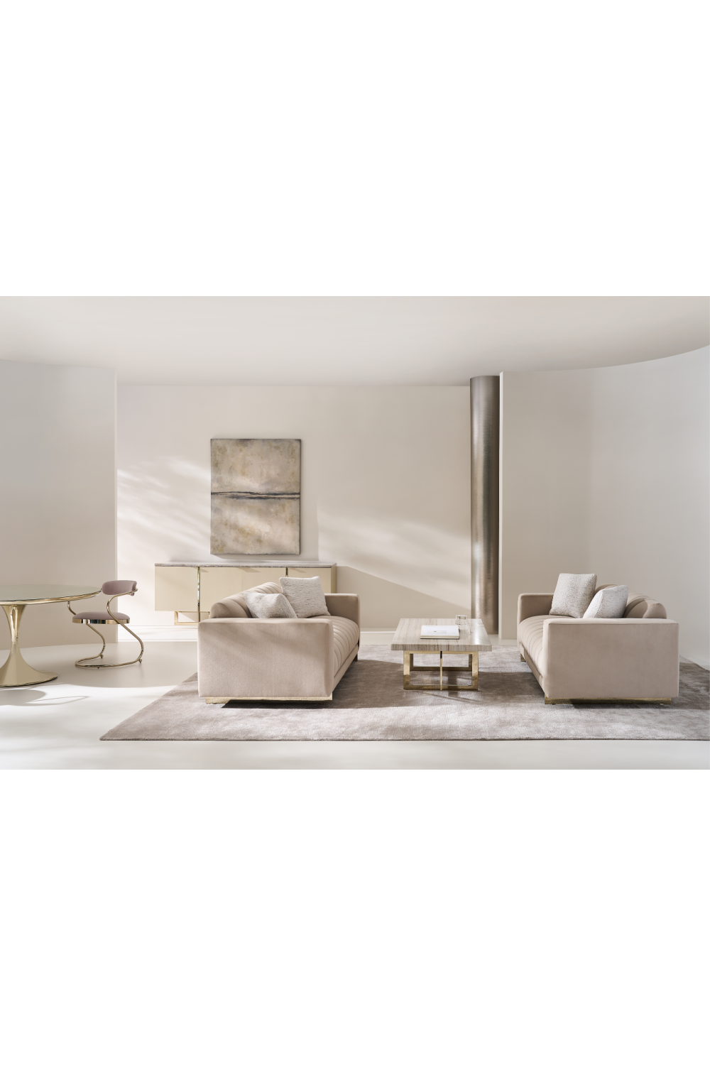 Gold Tulip Dining Table | Caracole Semper | Caracole.eu.com