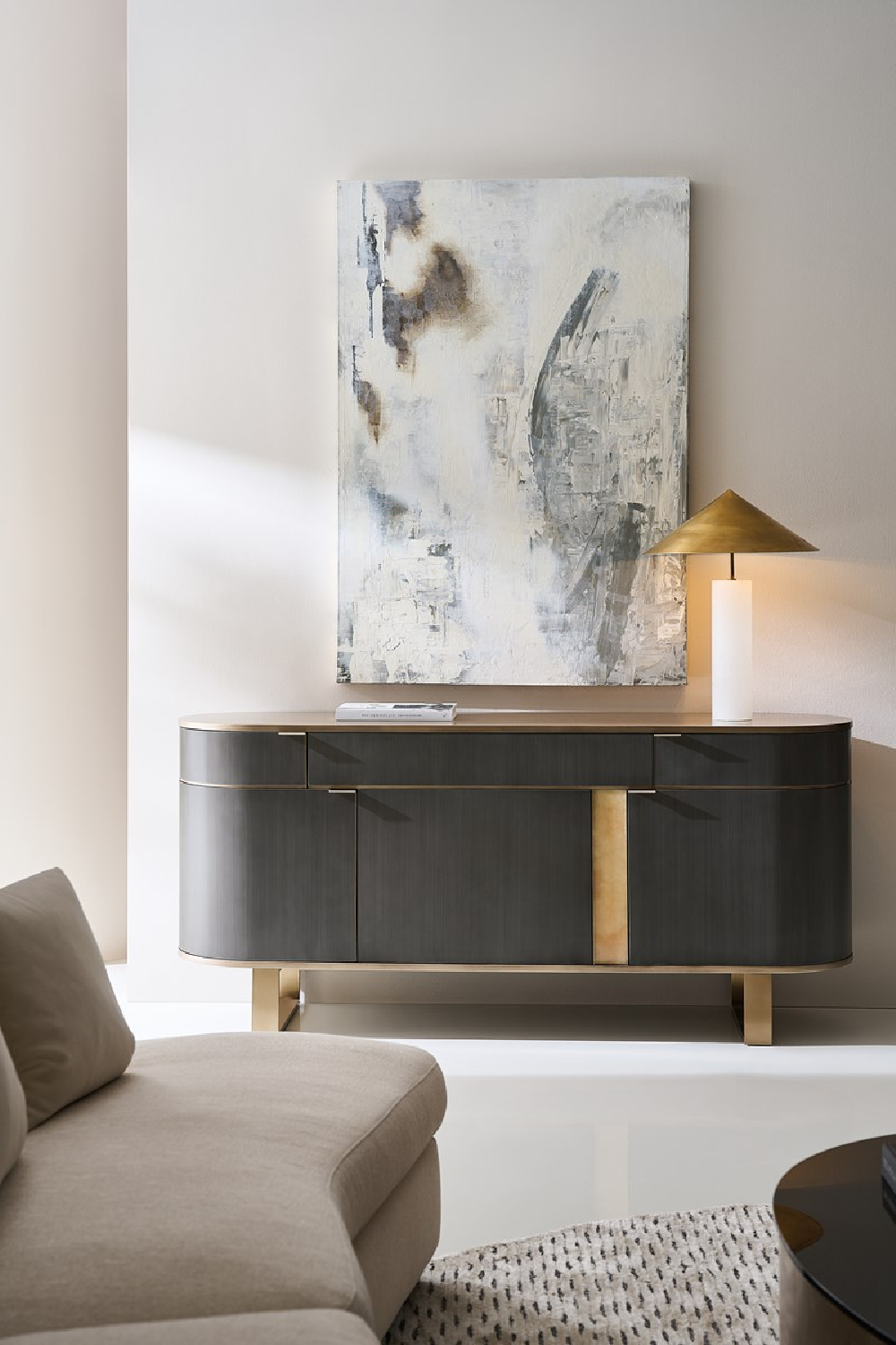 Gold Top 3-Door Sideboard | Caracole Piet | Caracole.eu.com