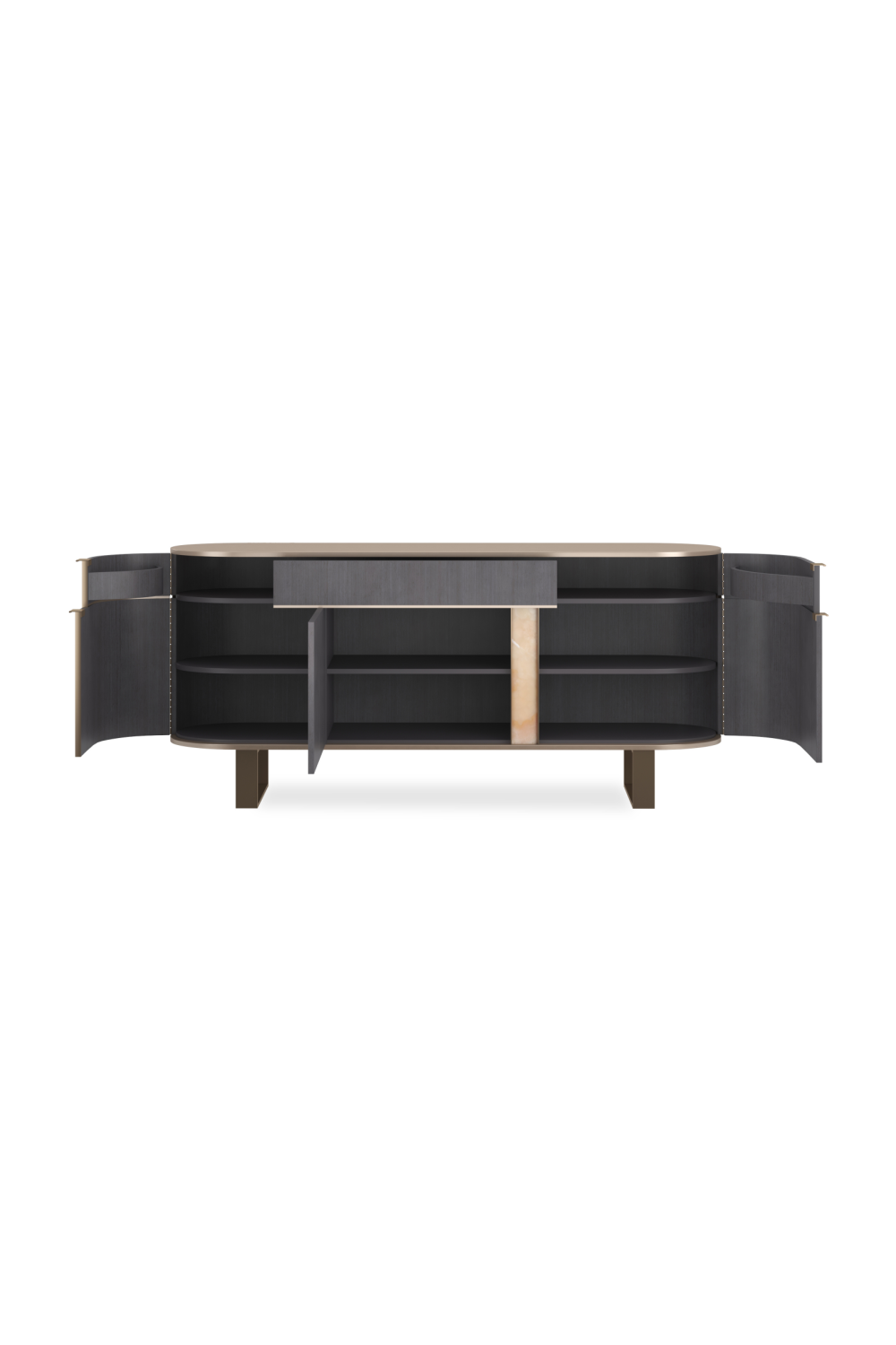 Gold Top 3-Door Sideboard | Caracole Piet | Caracole.eu.com