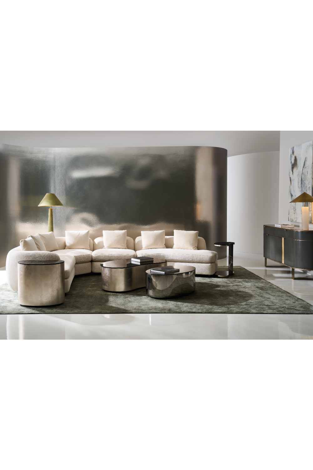 Gold Top 3-Door Sideboard | Caracole Piet | Caracole.eu.com