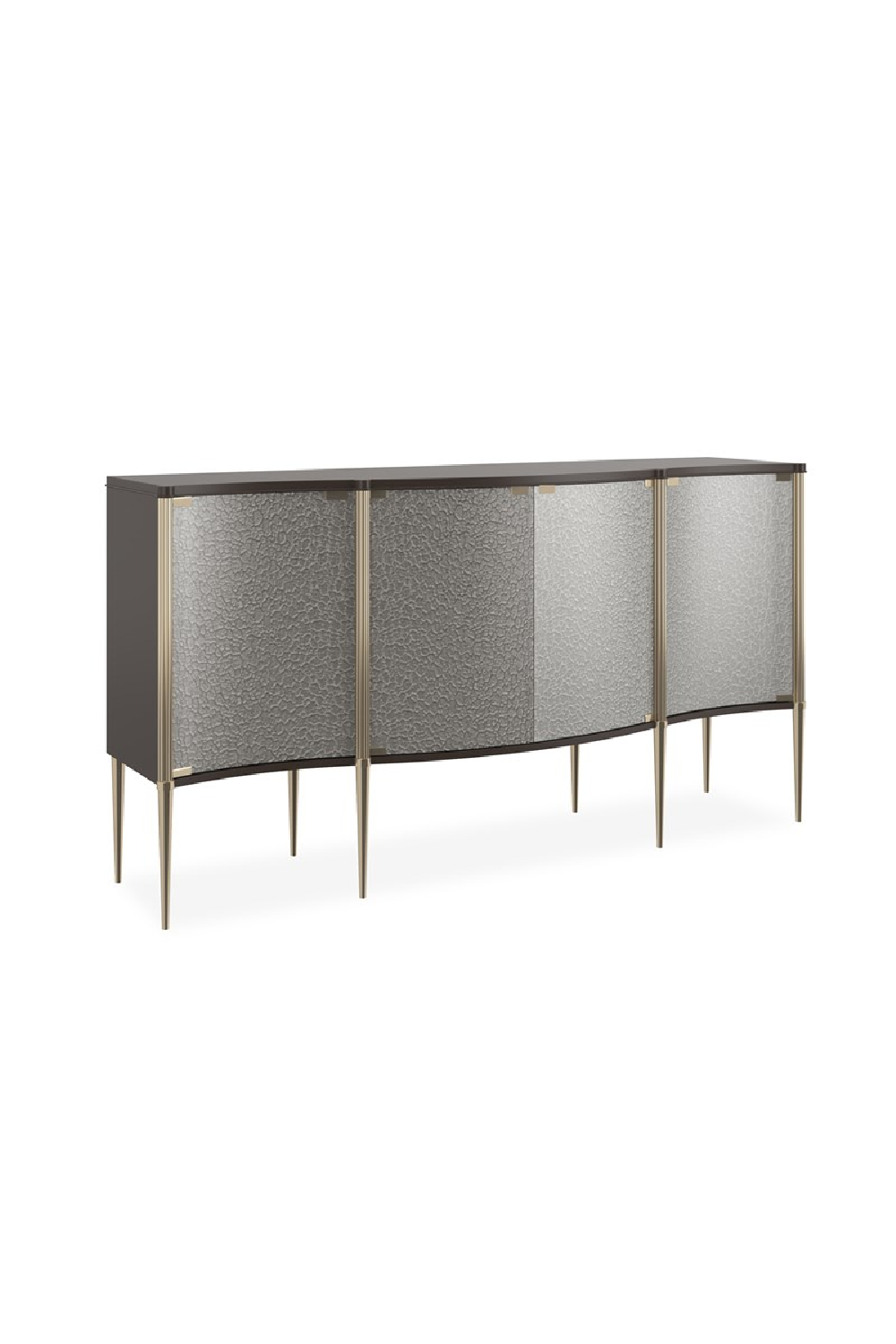 Curved Glass 4-Door Sideboard | Caracole A New Day | Caracole.eu.com