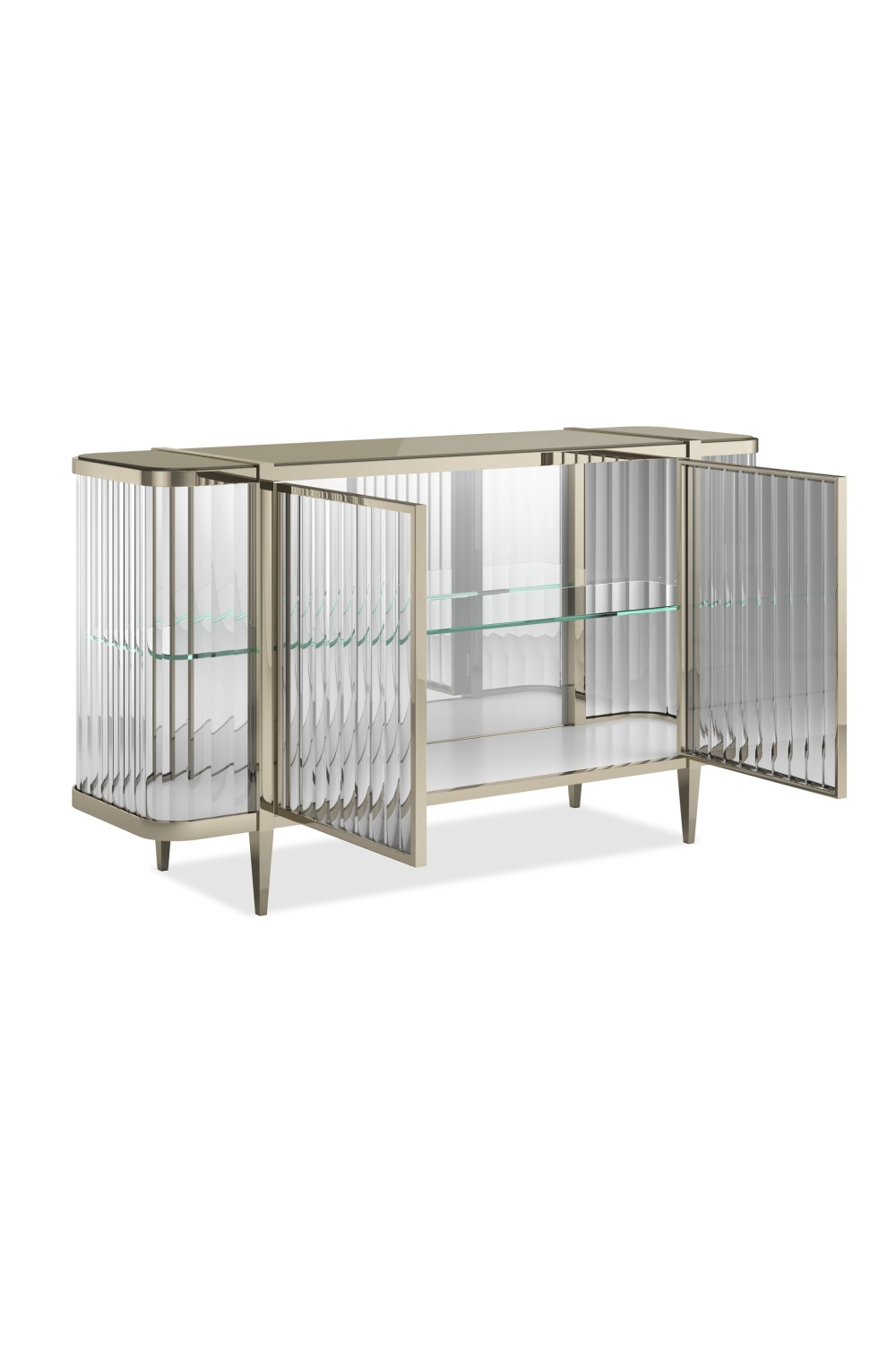 Wavy Mirror 2-Door Sideboard | Caracole Stop And Stare | Caracole.eu.com