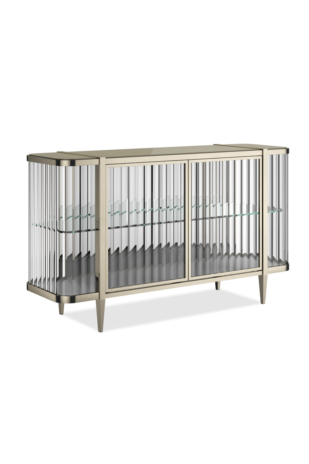 Wavy Mirror 2-Door Sideboard | Caracole Stop And Stare | Caracole.eu.com