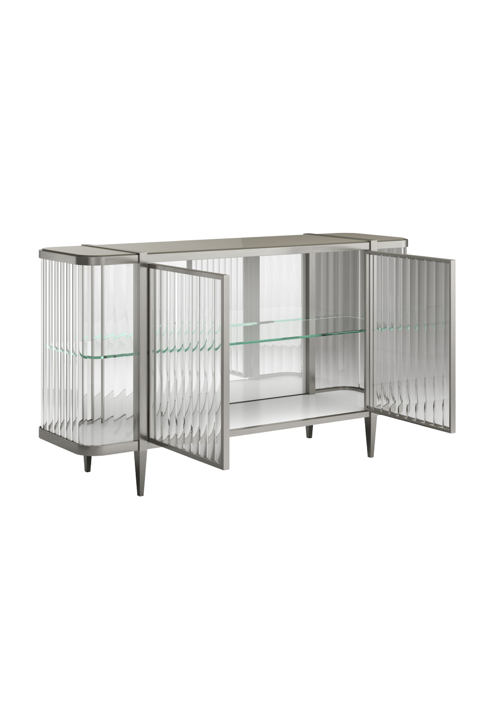 Wavy Mirror 2-Door Sideboard | Caracole Stop And Stare | Caracole.eu.com