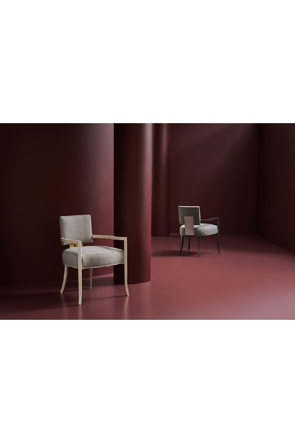 Square Back Dining Armchair | Caracole Reserved Seating | Caracole.eu.com