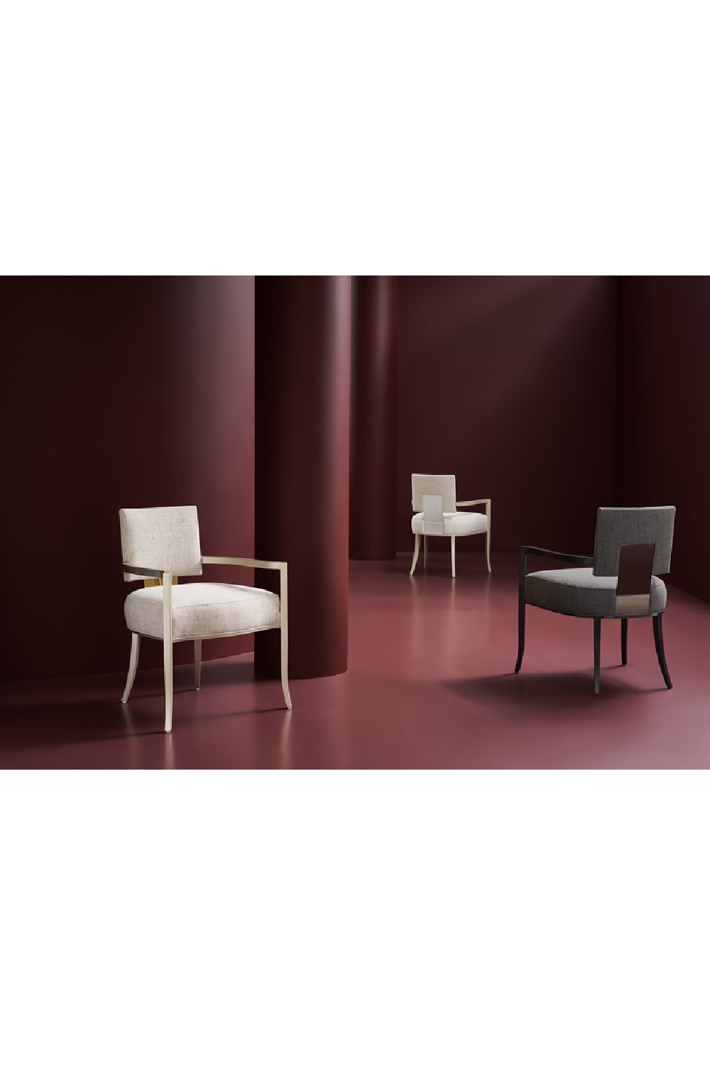 Square Back Dining Armchair | Caracole Reserved Seating | Caracole.eu.com