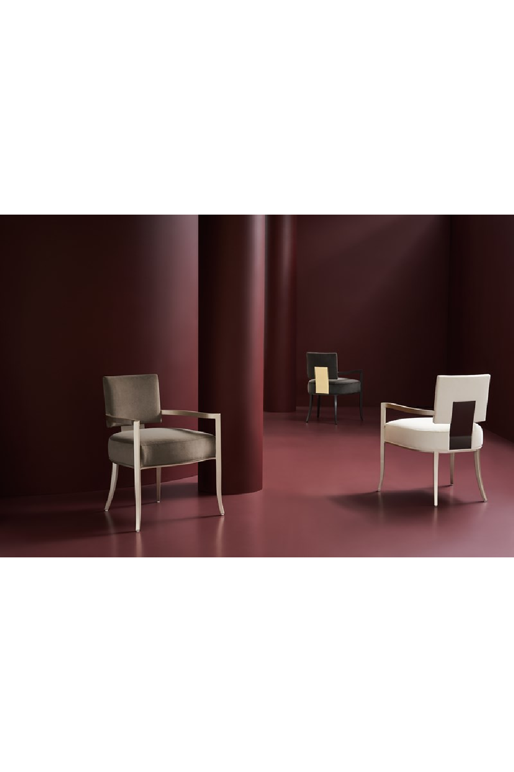 Square Back Dining Armchair | Caracole Reserved Seating | Caracole.eu.com