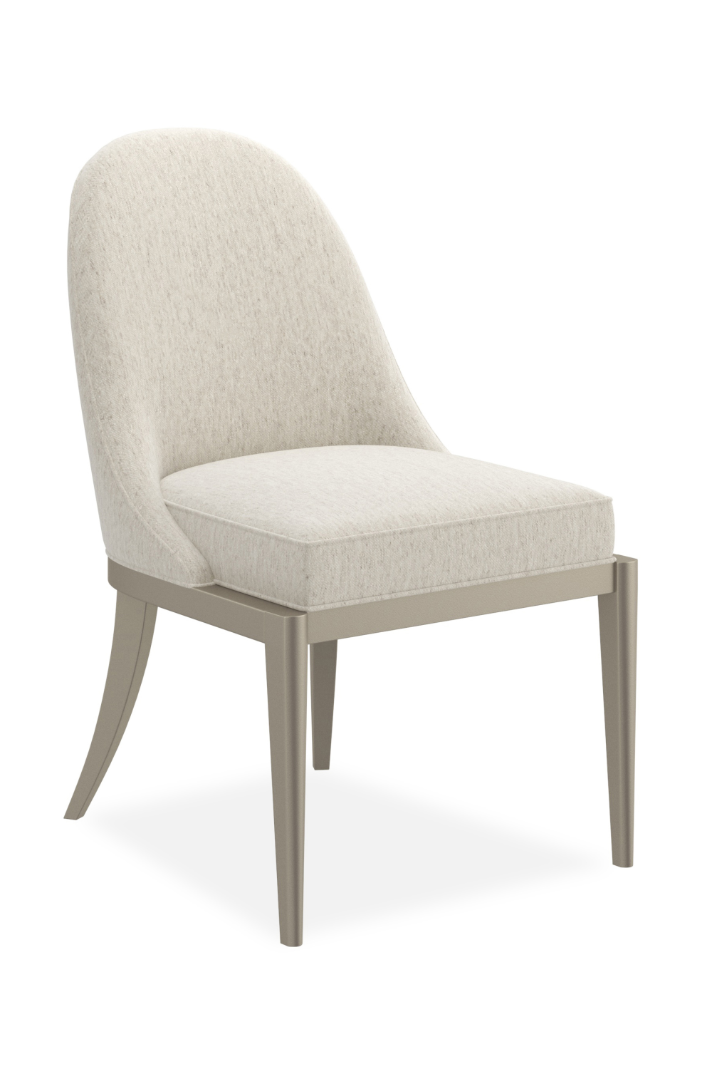 Ecru Arched-Back Side Chair | Caracole Natural Choice | Caracole.eu.com