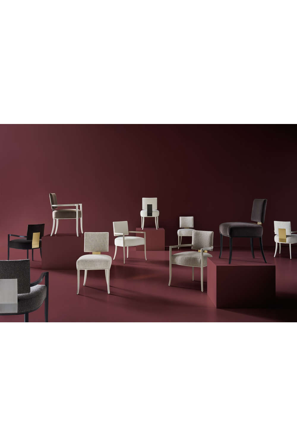 Square Back Side Chair | Caracole Reserved Seating | Caracole.eu.com