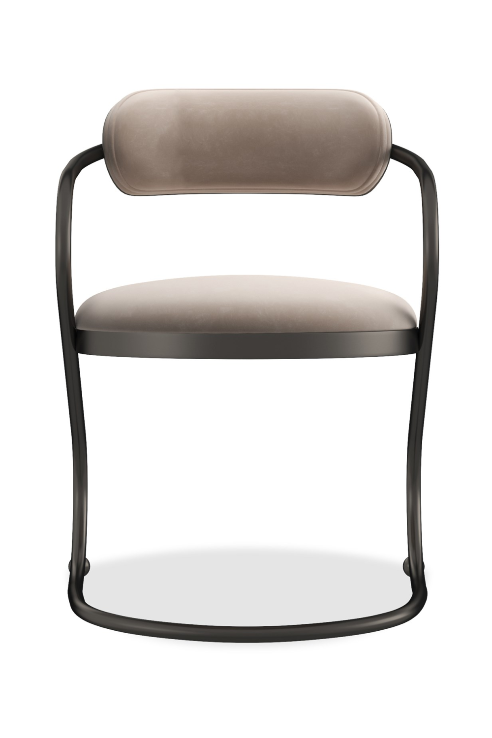 Wavy Bronze Framed Dining Chair | Caracole Retrospect | Caracole.eu.com