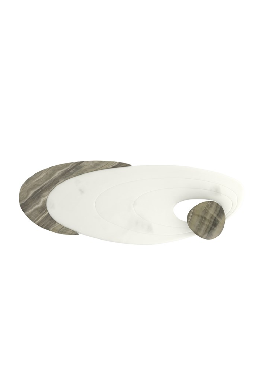 Oval Marble Modern Coffee Table | Caracole Resonance | Caracole.eu.com