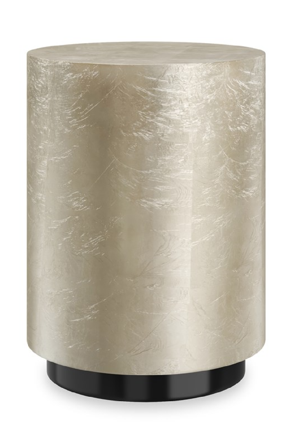 Taupe Silver End Table | Caracole Coffee Couture | Caracole.eu.com