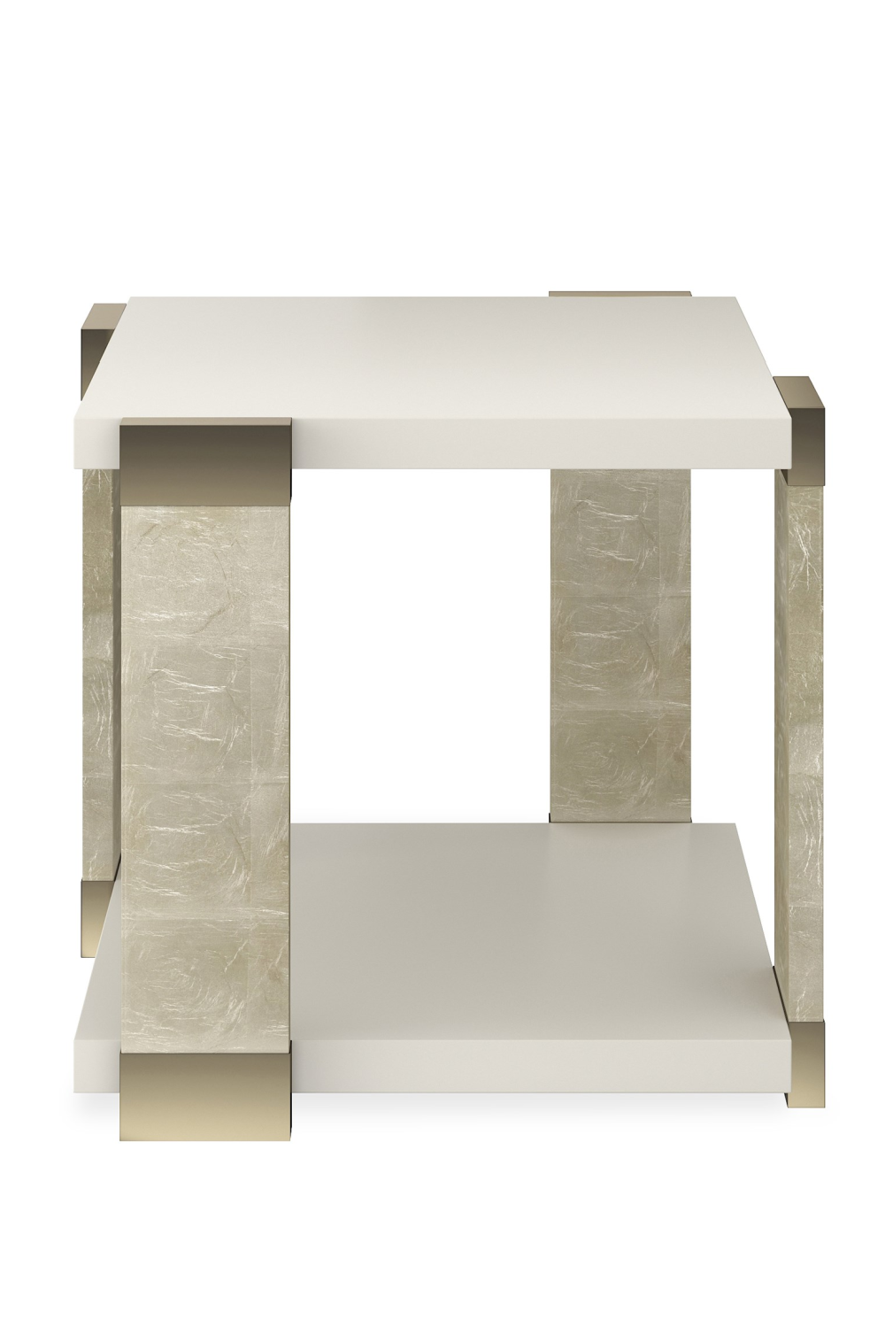 Gold Accent Square End Table | Caracole I'll Take The Corner | Caracole.eu.com