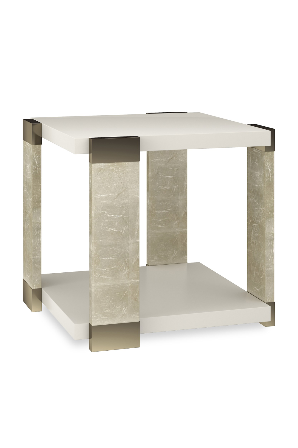 Gold Accent Square End Table | Caracole I'll Take The Corner | Caracole.eu.com