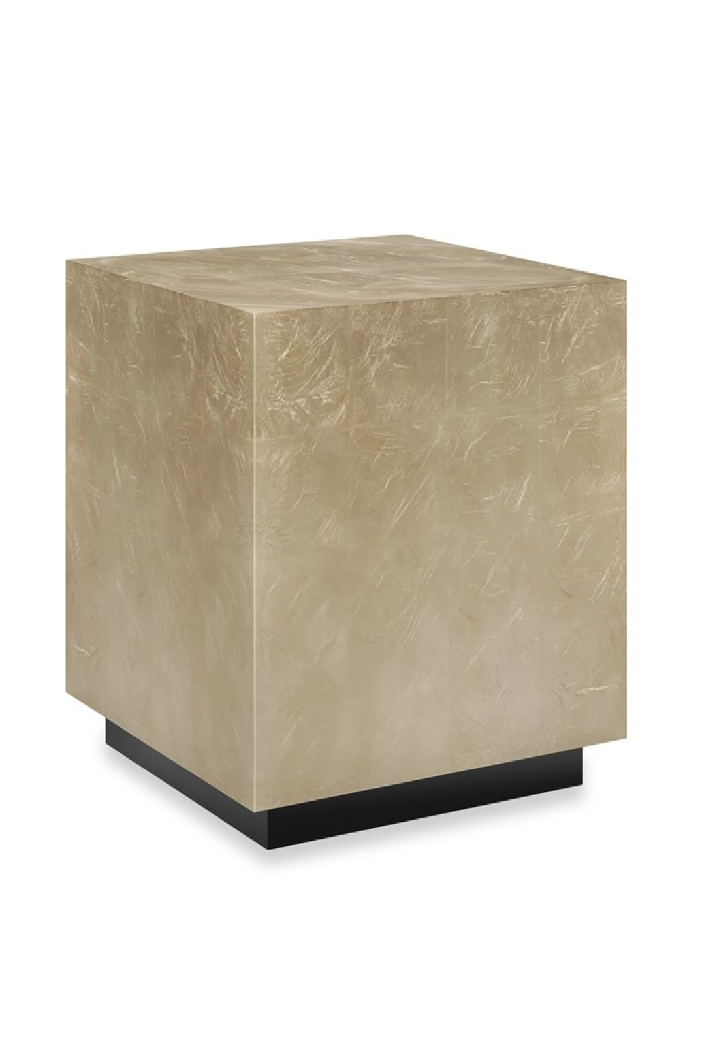Taupe Silver End Table | Caracole Coffee Couture | Caracole.eu.com