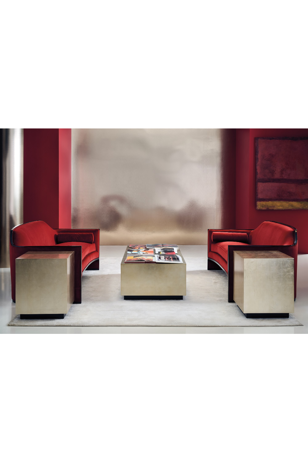 Taupe Silver End Table | Caracole Coffee Couture | Caracole.eu.com