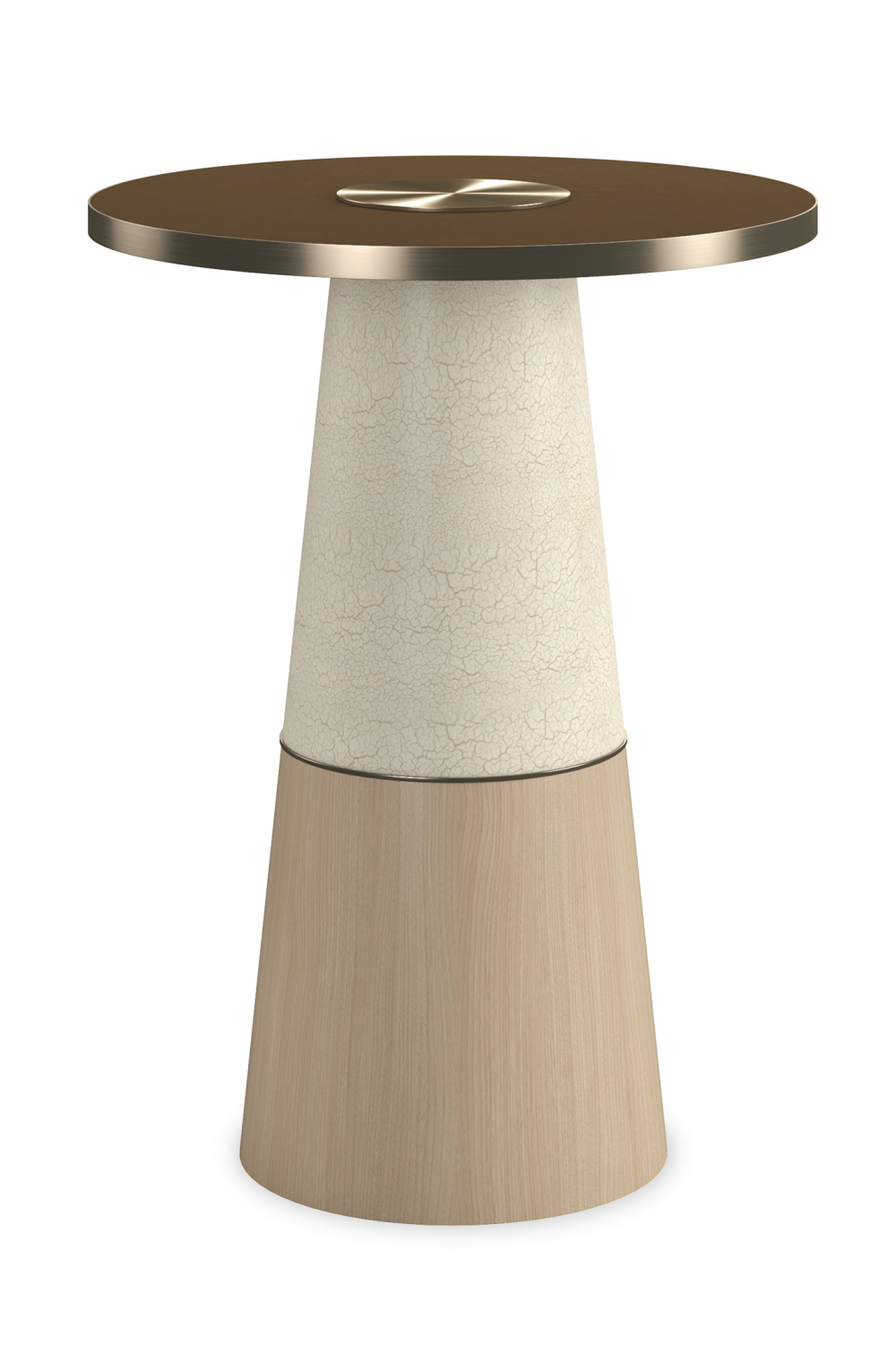 Smoked Bronze Glass Side Table | Caracole Aperture | Caracole.eu.com