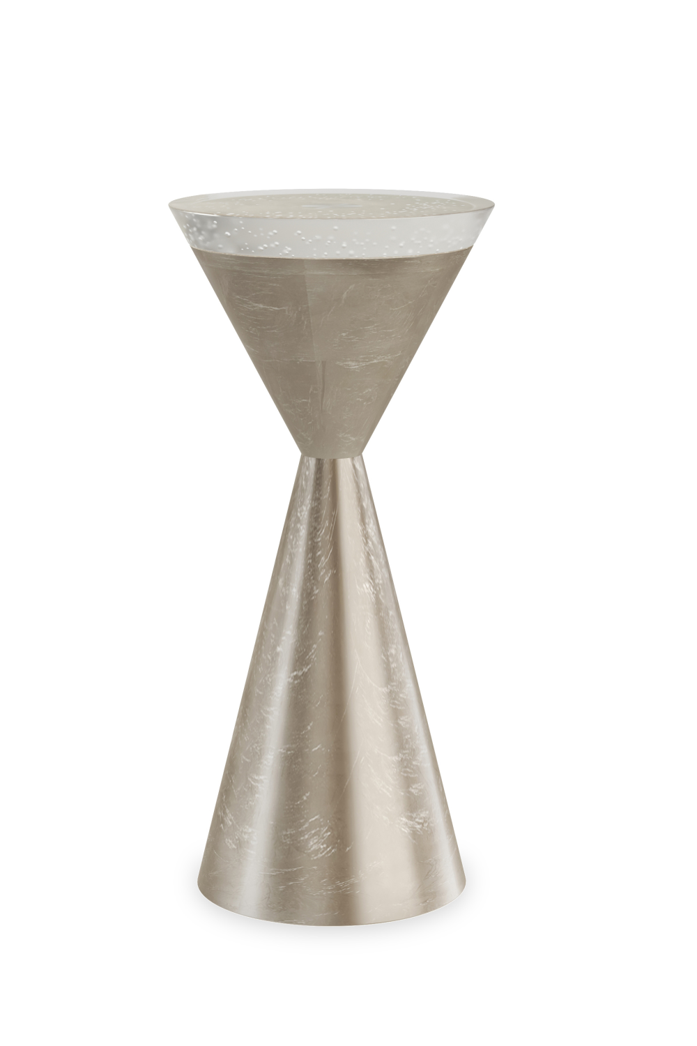 Hourglass Silver Side Table | Caracole Spy Glass | Caracole.eu.com