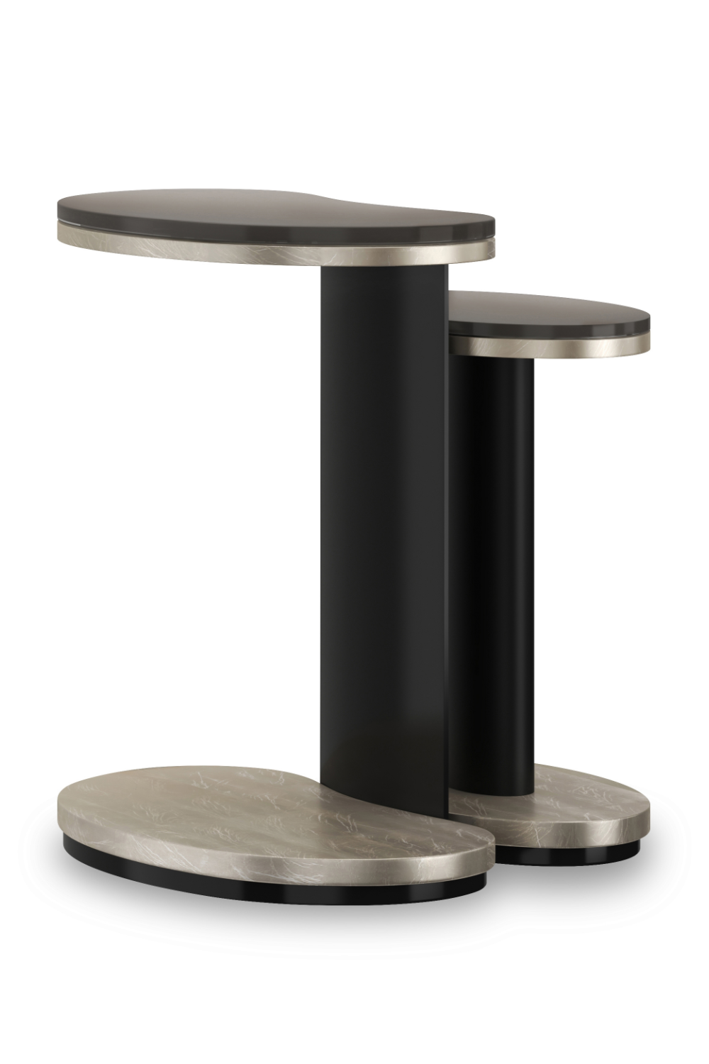 Bronze Glass Nesting End Tables (2) | Caracole Fritza | Caracole.eu.com