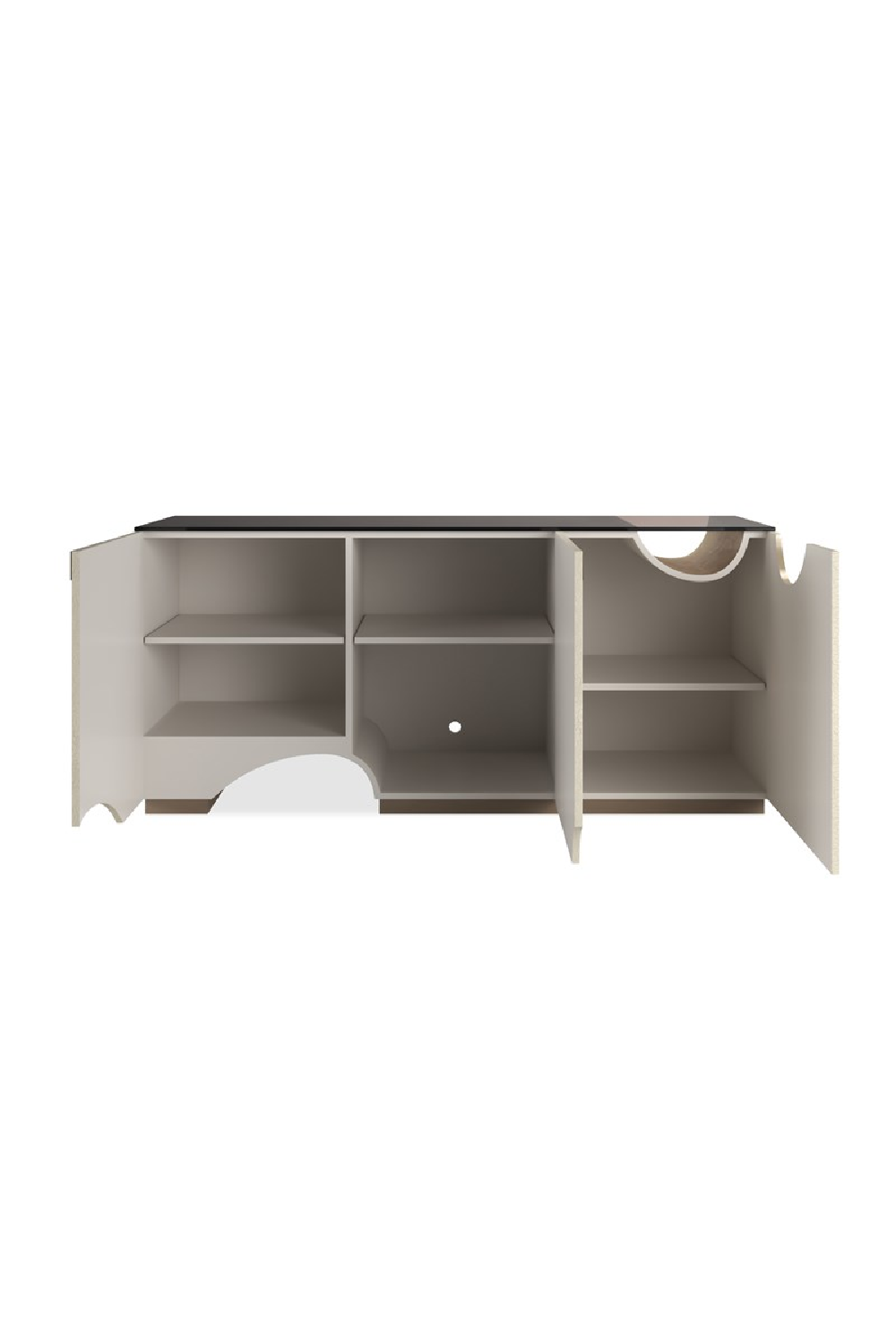Ivory 3-Door Media Unit | Caracole Chasm | Caracole.eu.com