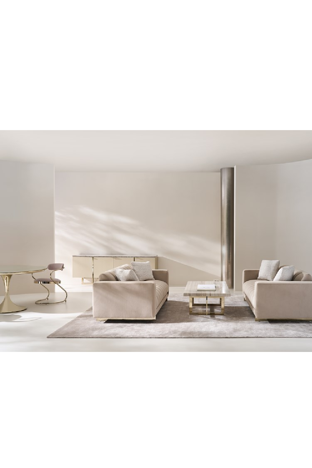 Cream 4-Door Media Unit | Caracole Wish You Were Here | Caracole.eu.com