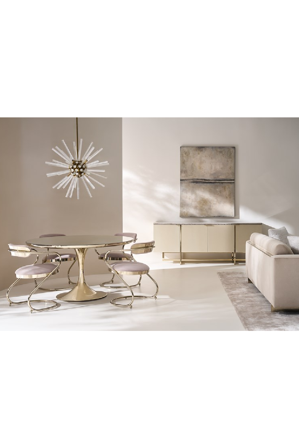 Cream 4-Door Media Unit | Caracole Wish You Were Here | Caracole.eu.com