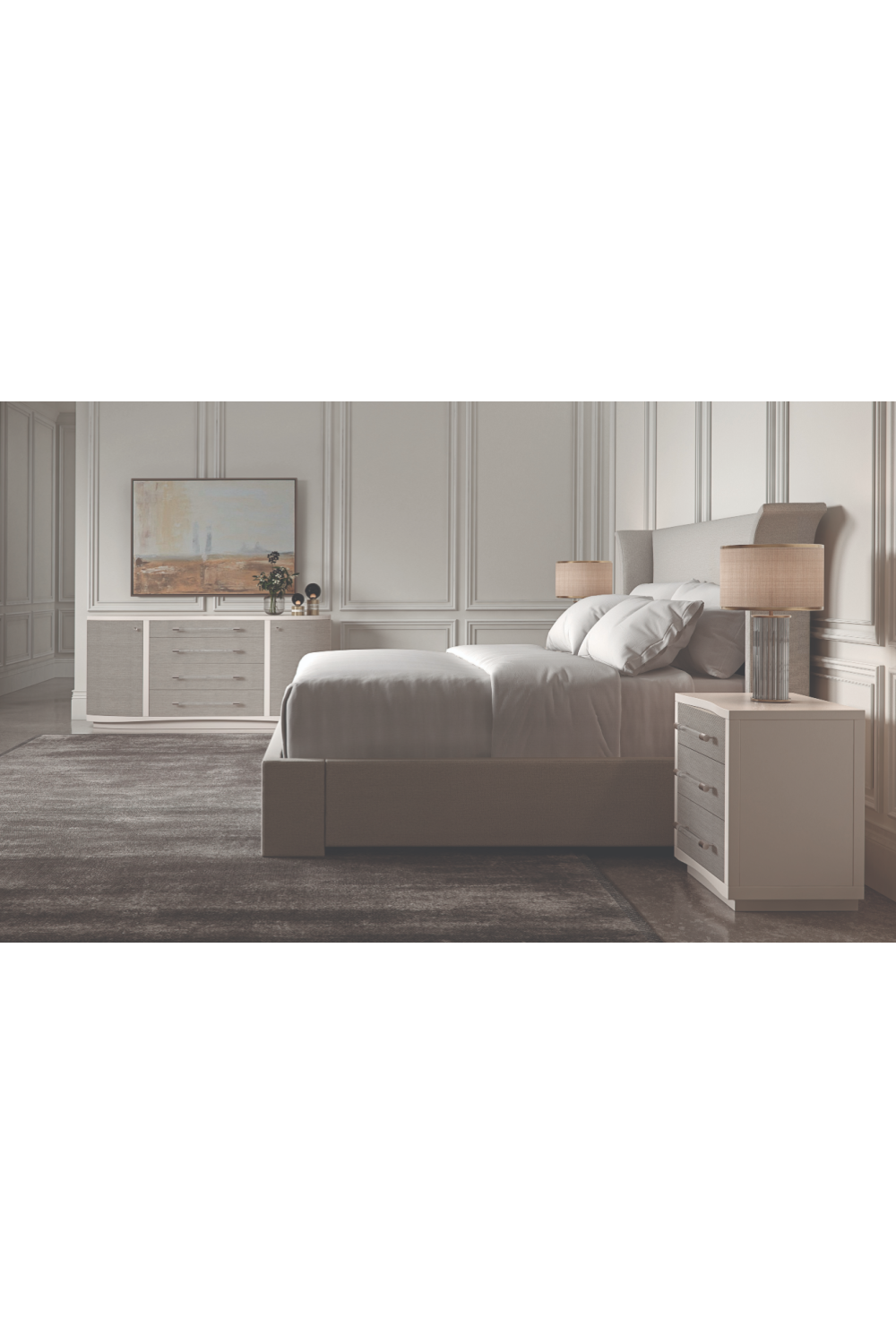 Flared Headboard Bed | Caracole Beauty Sleep | Caracole.eu.com