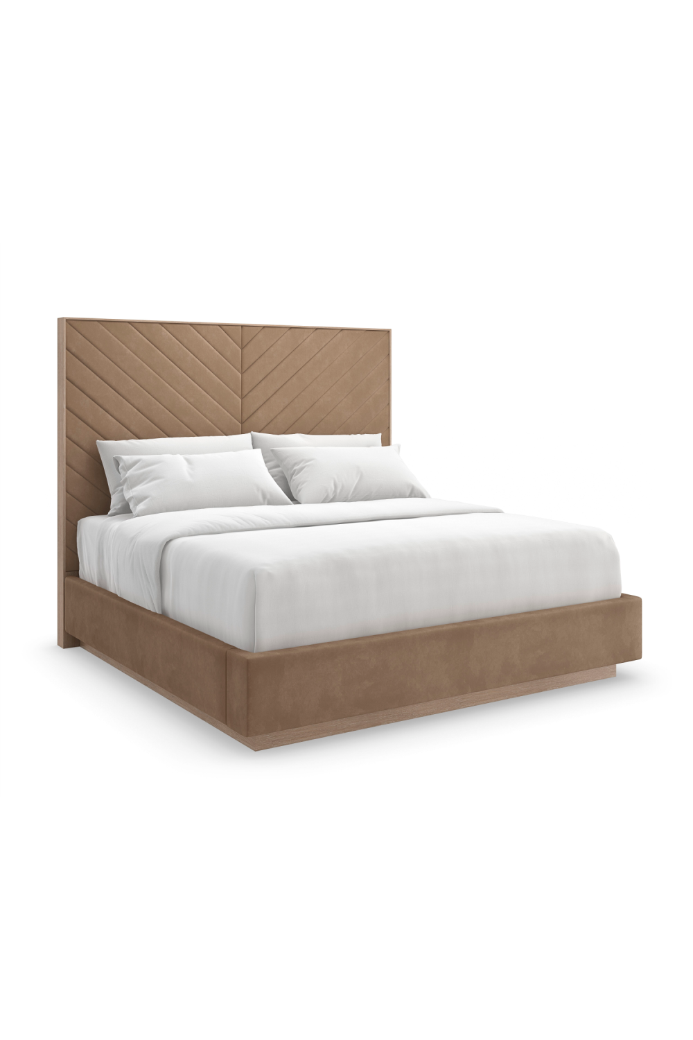 Brown Channel-Tufted Bed | Caracole Meet U In The Middle | Caracole.eu.com