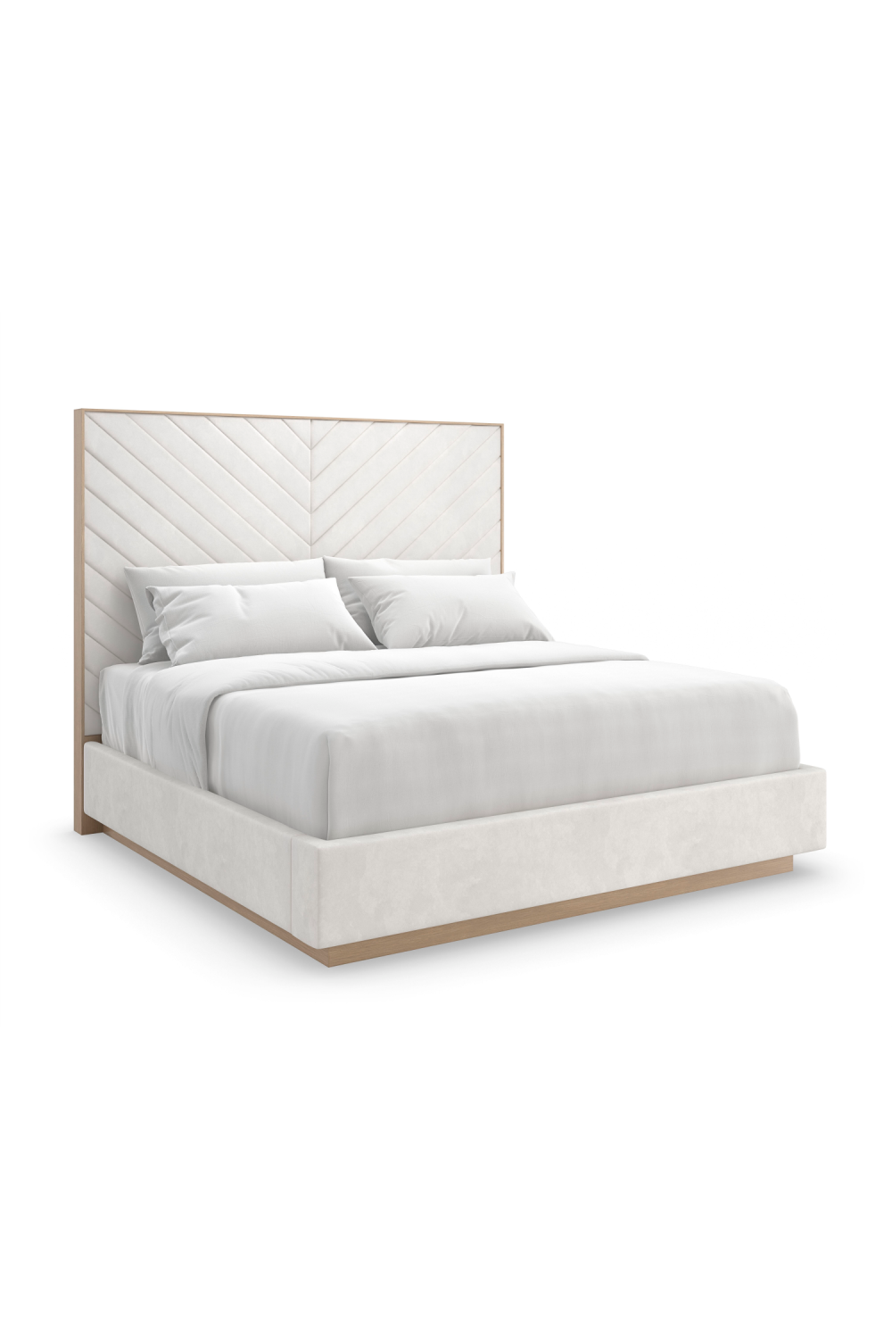 White Channel-Tufted Bed | Caracole Meet U In The Middle | Caracole.eu.com