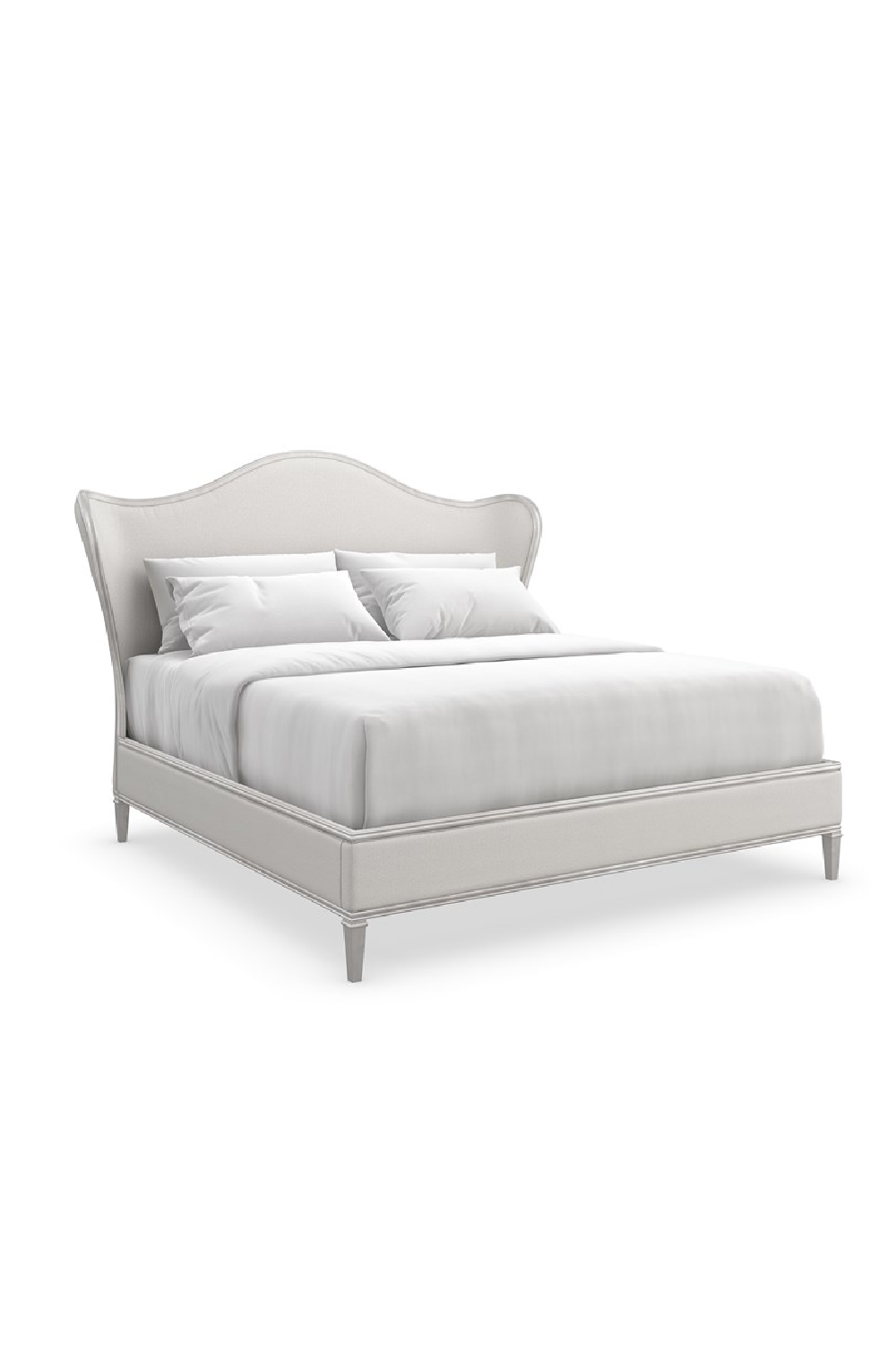 Camelback Upholstered King Bed | Caracole Bedtime Beauty | Caracole.eu.com